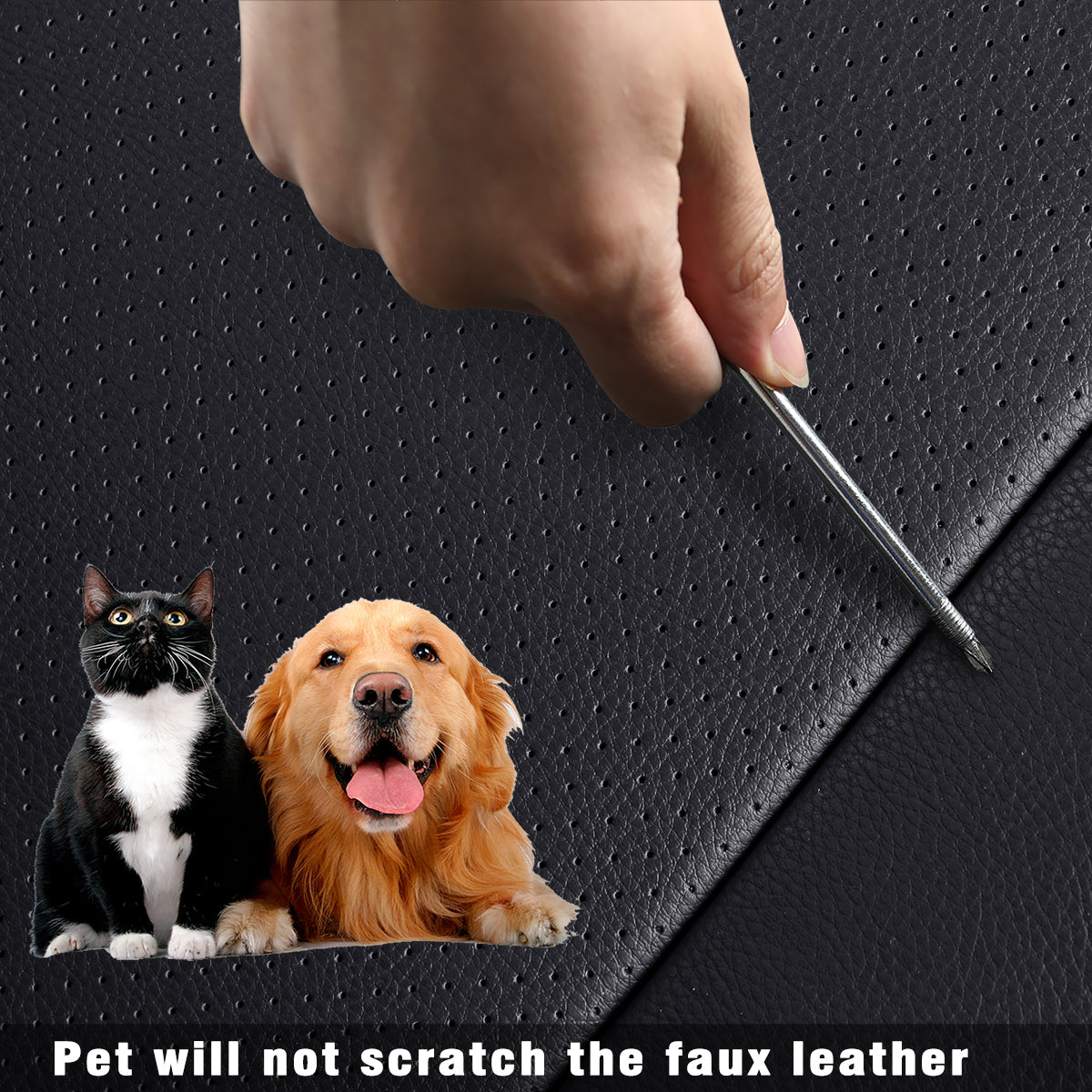 LUCKYMAN CLUB 2018-2024 Titan Seat Covers Waterproof leather Fit Nissan SV PRO-4X Platinum Reserve S SL Crew Caba and Extended Cab&Regular Cab truck seat cover