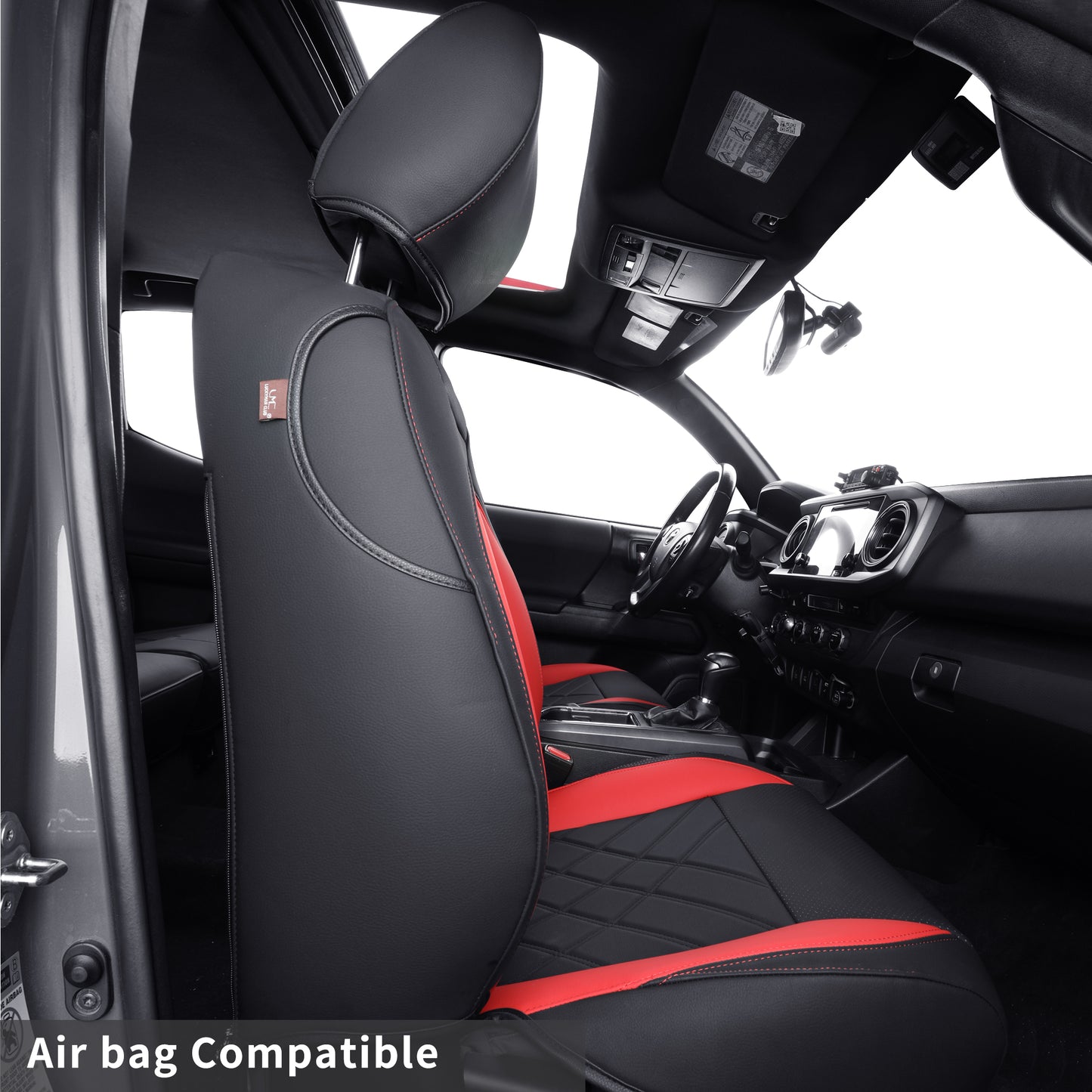 LUCKYMAN CLUB Tacoma Full Seat Covers, suitable for Tacoma 2016-2023 Seat covers for five persons double cab, artificial leather, four seasons available, breathable and comfortable