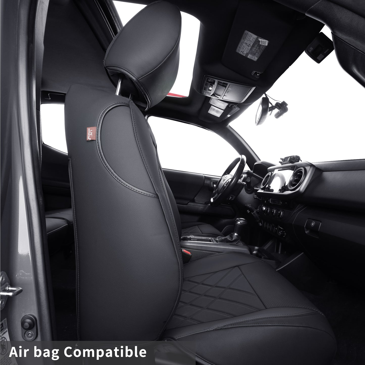 LUCKYMAN CLUB Tacoma Full Seat Covers, suitable for Tacoma 2016-2023 Seat covers for five persons double cab, artificial leather, four seasons available, breathable and comfortable