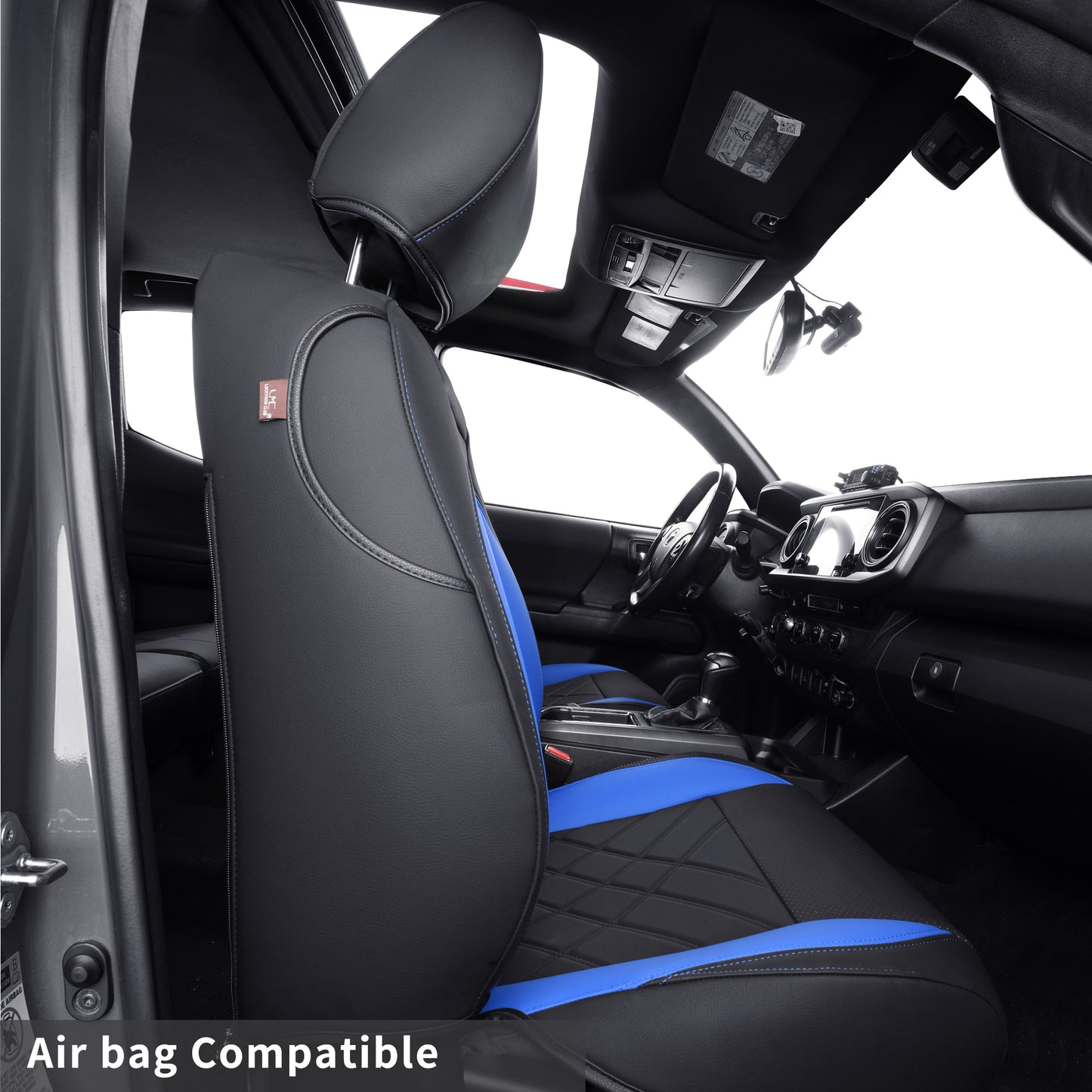 LUCKYMAN CLUB Tacoma Full Seat Covers, suitable for Tacoma 2016-2023 Seat covers for five persons double cab, artificial leather, four seasons available, breathable and comfortable