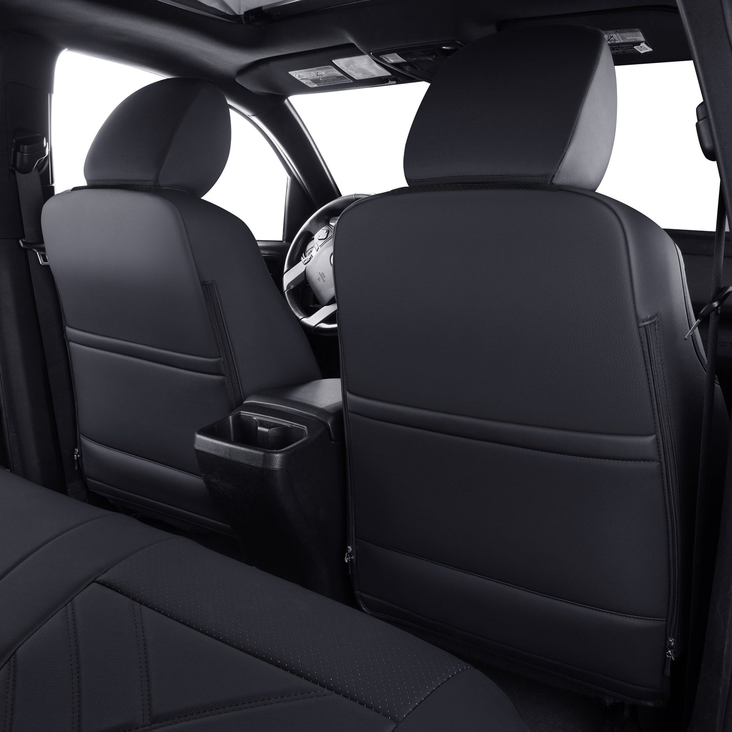 LUCKYMAN CLUB Tacoma Full Seat Covers, suitable for Tacoma 2016-2023 Seat covers for five persons double cab, artificial leather, four seasons available, breathable and comfortable