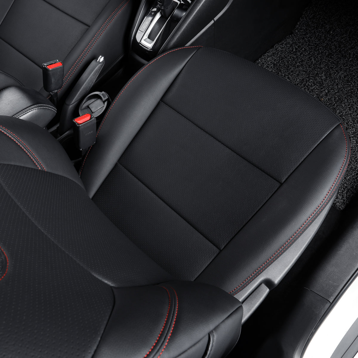 LUCKYMAN CLUB Nissan Kicks Seat Covers Custom,Fit 2018-2024 Kicks Seat Covers SV,SR,S,Front Set,Full Set, Waterproof artificial leather seat cover