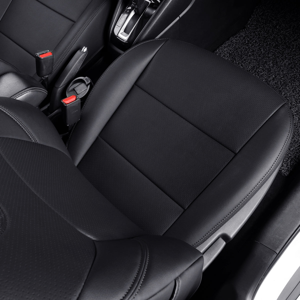 LUCKYMAN CLUB Nissan Kicks Seat Covers Custom,Fit 2018-2024 Kicks Seat Covers SV,SR,S,Front Set,Full Set, Waterproof artificial leather seat cover