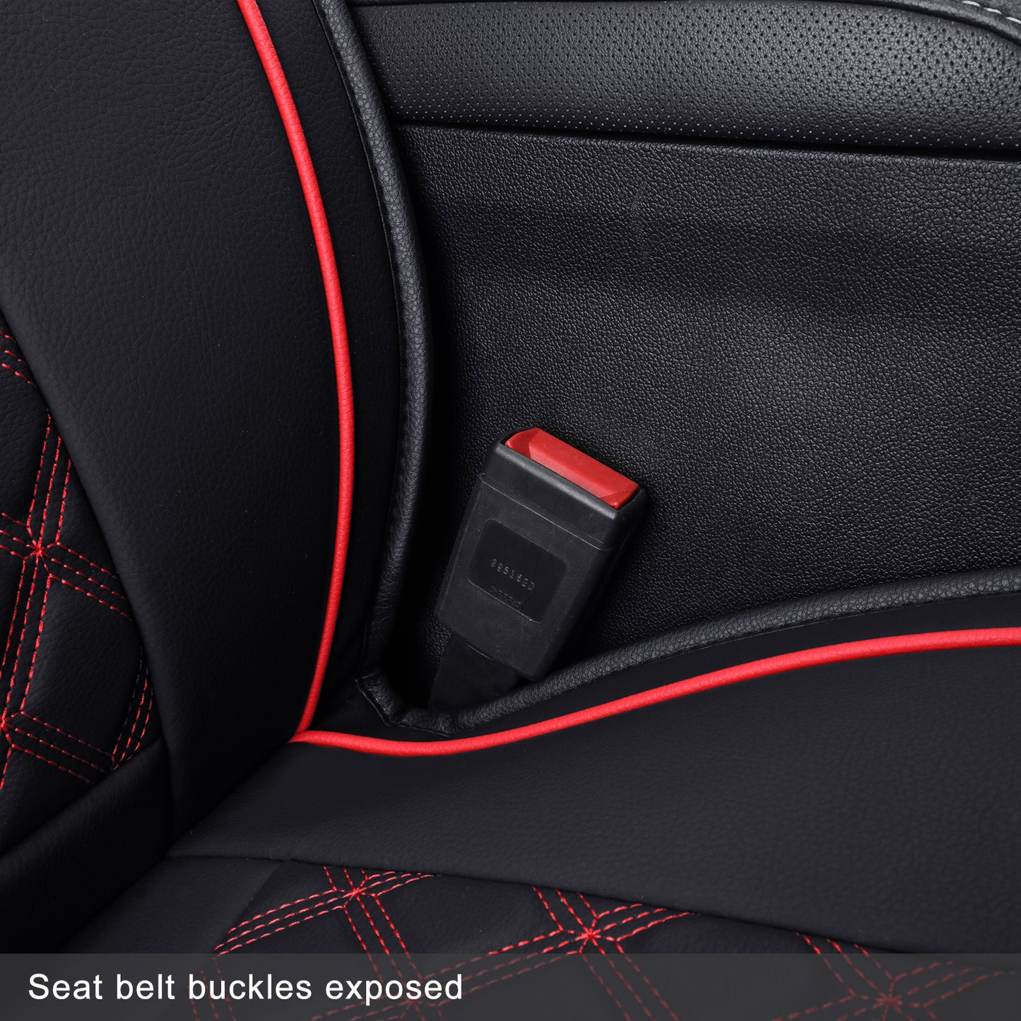 LUCKYMAN CLUB Chevy Silverado GMC Sierra Truck Seat Covers Trail Boss Z71 Pickup 2007-2024 1500 2500HD 3500HD Crew Double Extended Cab Waterproof Leather