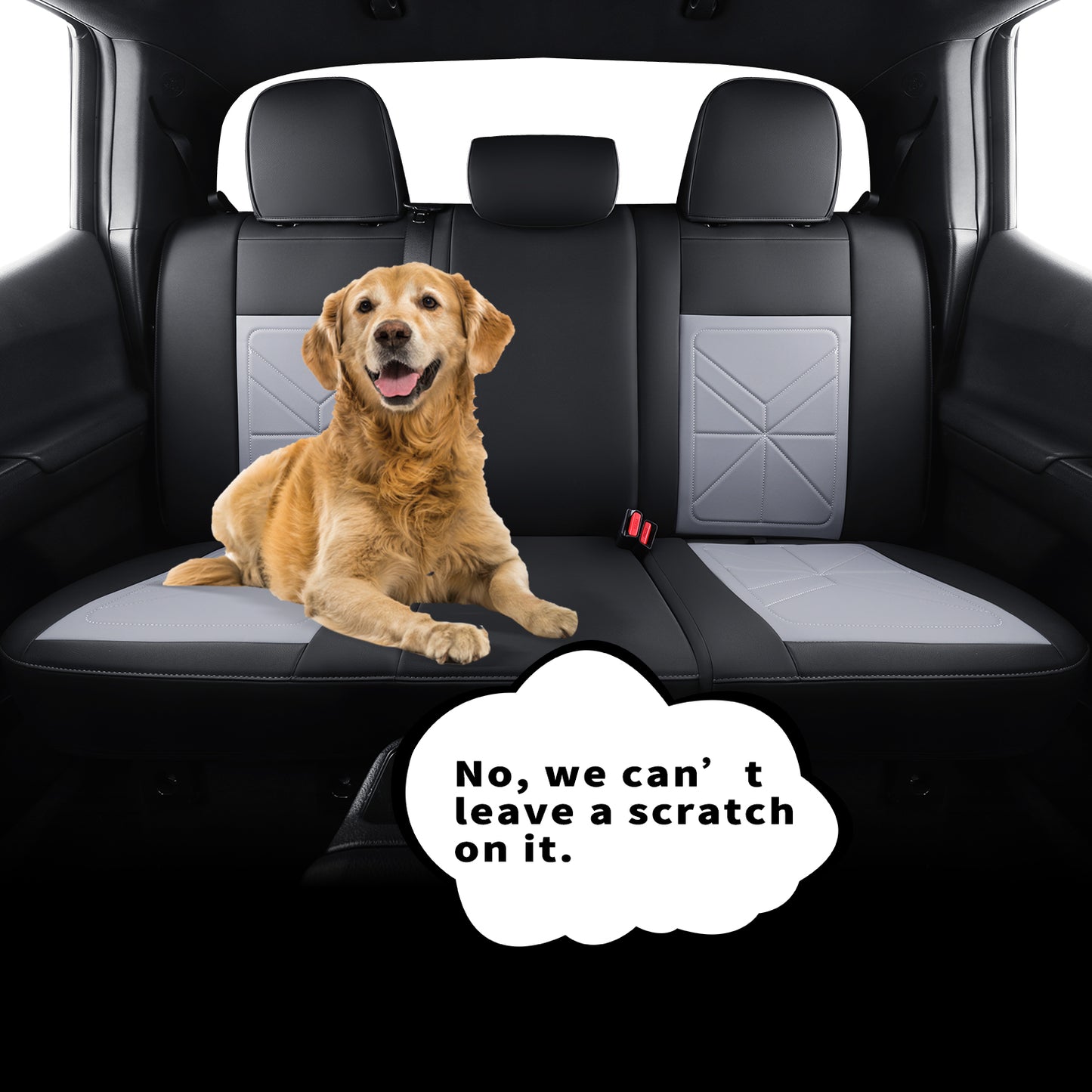 LUCKYMAN CLUB 2005-2023 Tacoma Seat Covers Custom Double Cab,Waterproof leather seat cover, all seasons including trims like SR, SR5, Limited, TRD Off Road, TRD Pro, TRD Sport, etc. comfortable and breathable