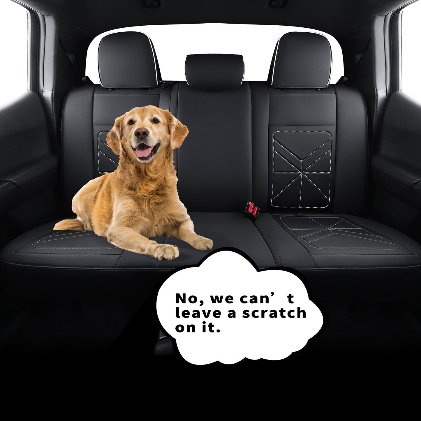 LUCKYMAN CLUB 2005-2023 Tacoma Seat Covers Custom Double Cab,Waterproof leather seat cover, all seasons including trims like SR, SR5, Limited, TRD Off Road, TRD Pro, TRD Sport, etc. comfortable and breathable