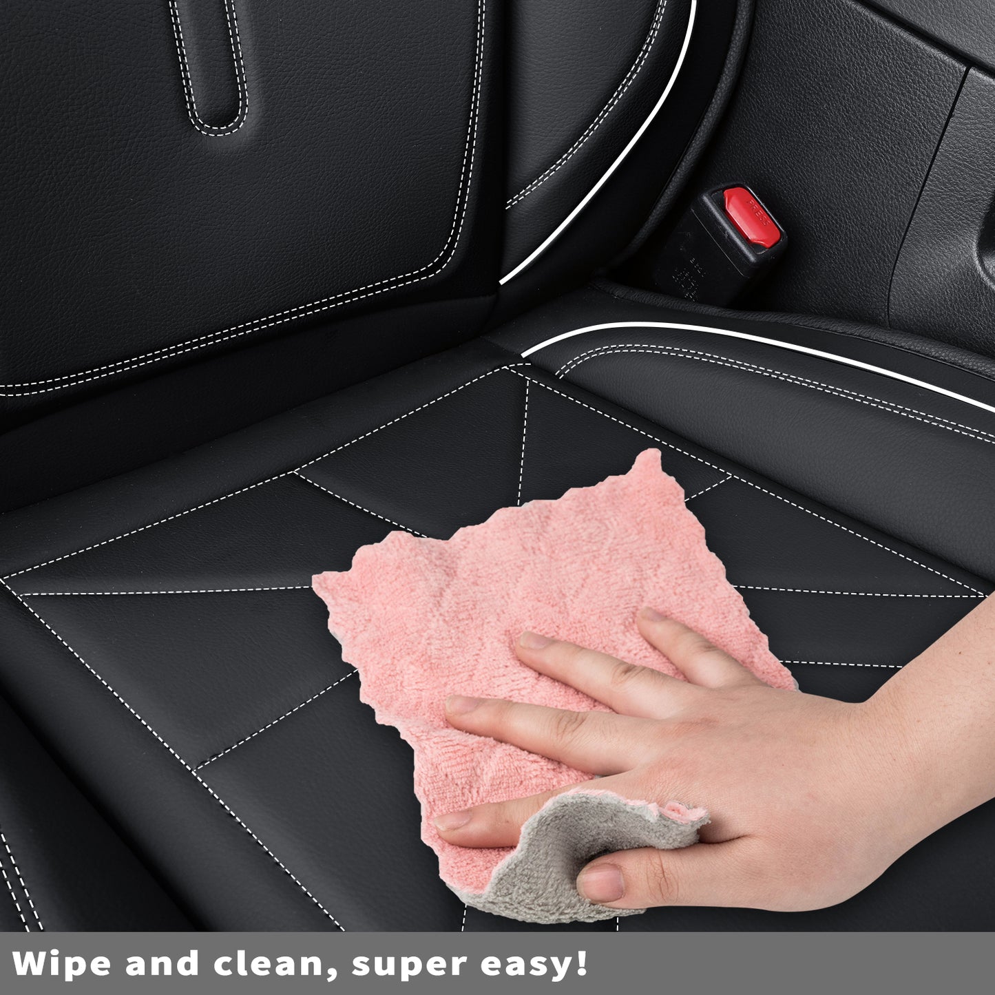 LUCKYMAN CLUB 2005-2023 Tacoma Seat Covers Custom Double Cab,Waterproof leather seat cover, all seasons including trims like SR, SR5, Limited, TRD Off Road, TRD Pro, TRD Sport, etc. comfortable and breathable