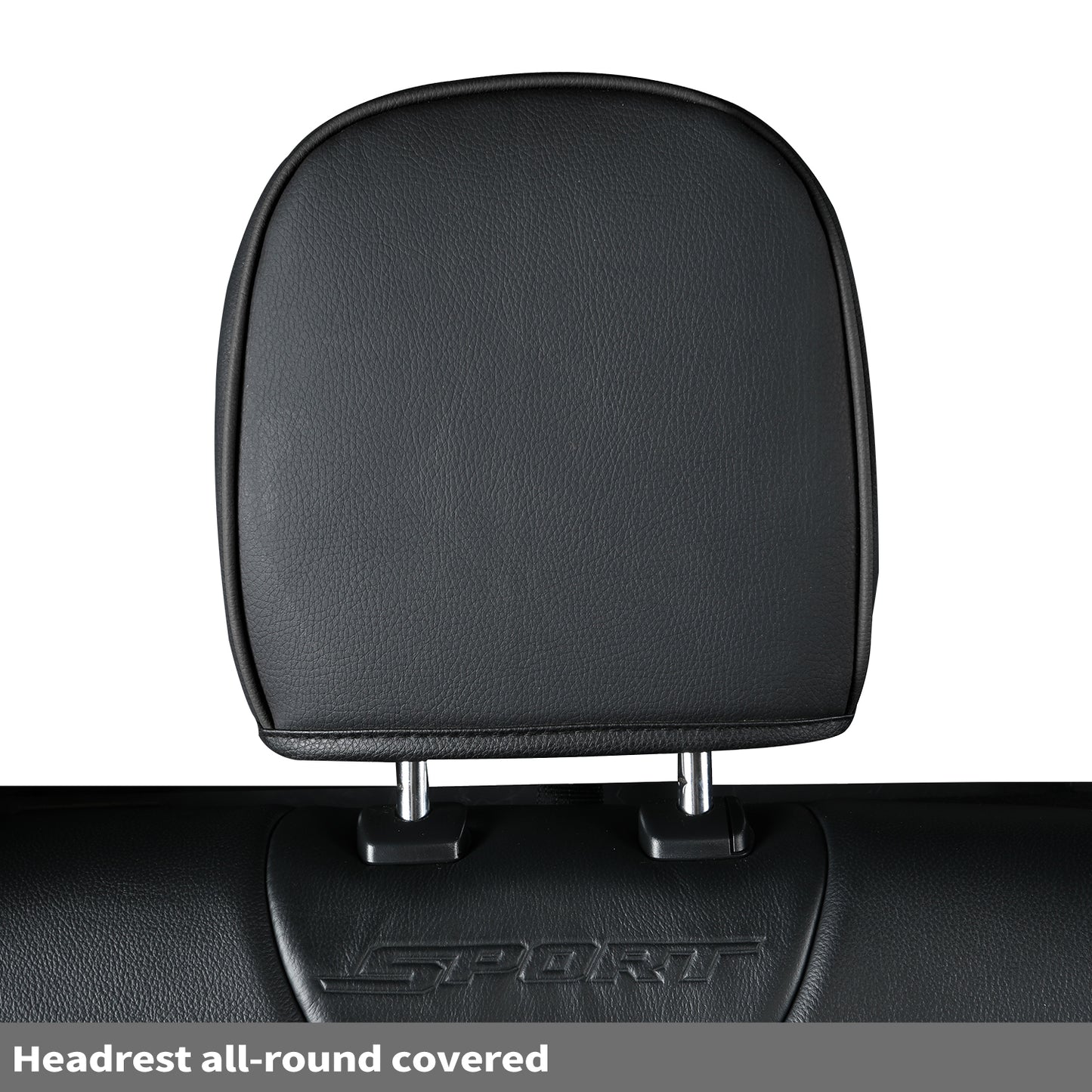 LUCKYMAN CLUB For F150 Faux Leather Seat Covers, For F150 2009-2024 Super Crew Super Cab Regular Cab 2017-2023 For F250 F350 F450 Super Duty Crew Cab