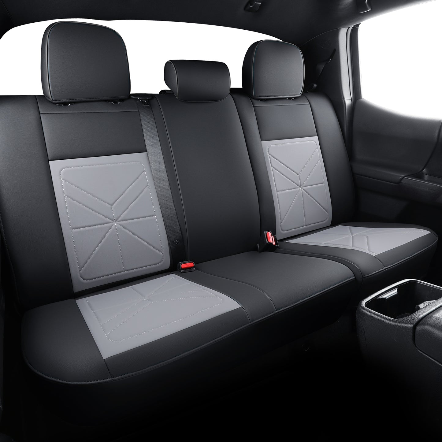 LUCKYMAN CLUB 2005-2023 Tacoma Seat Covers Custom Double Cab,Waterproof leather seat cover, all seasons including trims like SR, SR5, Limited, TRD Off Road, TRD Pro, TRD Sport, etc. comfortable and breathable