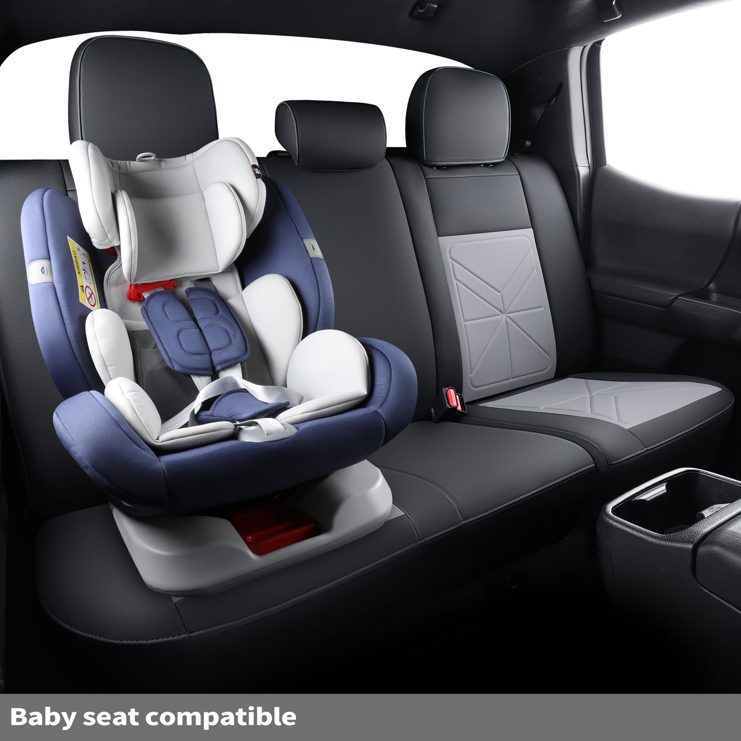 LUCKYMAN CLUB 2005-2023 Tacoma Seat Covers Custom Double Cab,Waterproof leather seat cover, all seasons including trims like SR, SR5, Limited, TRD Off Road, TRD Pro, TRD Sport, etc. comfortable and breathable