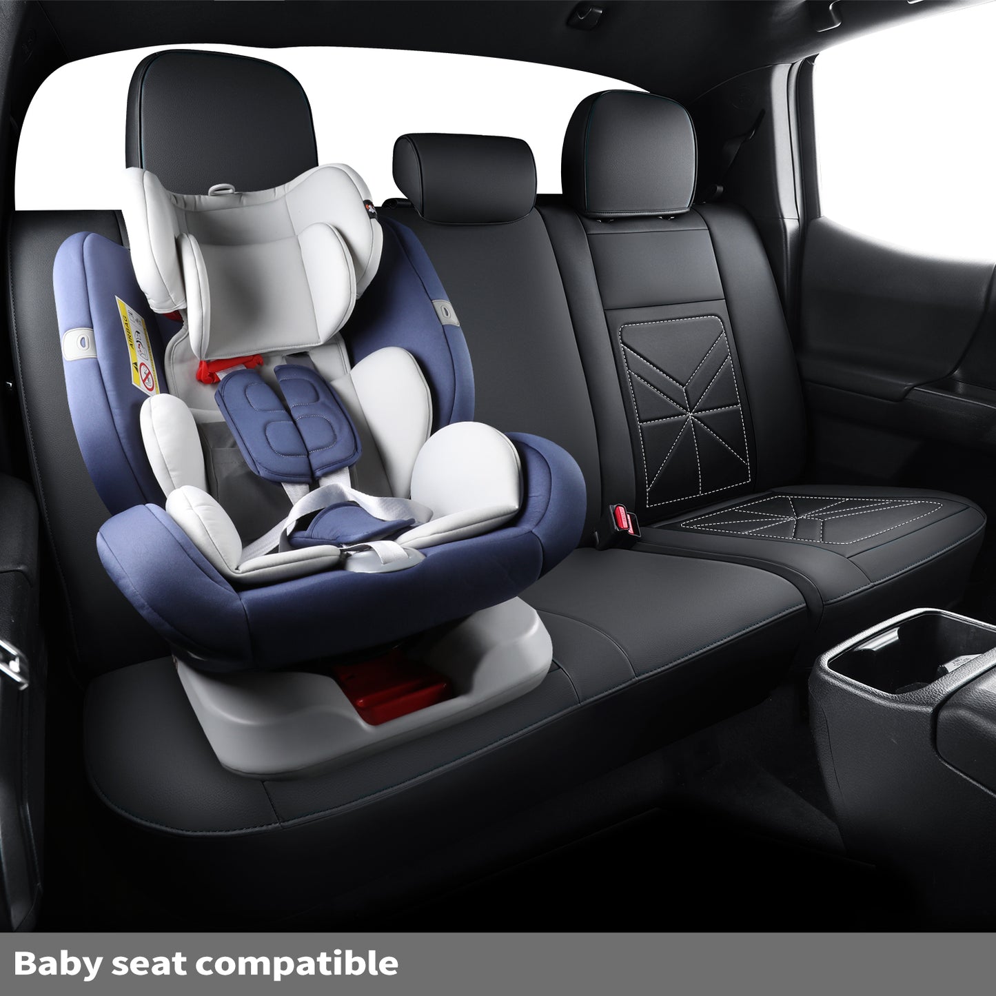 LUCKYMAN CLUB 2005-2023 Tacoma Seat Covers Custom Double Cab,Waterproof leather seat cover, all seasons including trims like SR, SR5, Limited, TRD Off Road, TRD Pro, TRD Sport, etc. comfortable and breathable