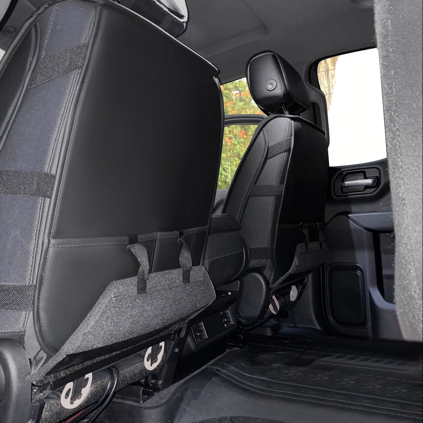 LUCKYMAN CLUB Silverado Seat Covers Fit for 2007-2024 Chevy Silverado Sierra 1500/2500 HD / 3500 HD Crew,Double,Extended Cab with Water Proof Faux Leather