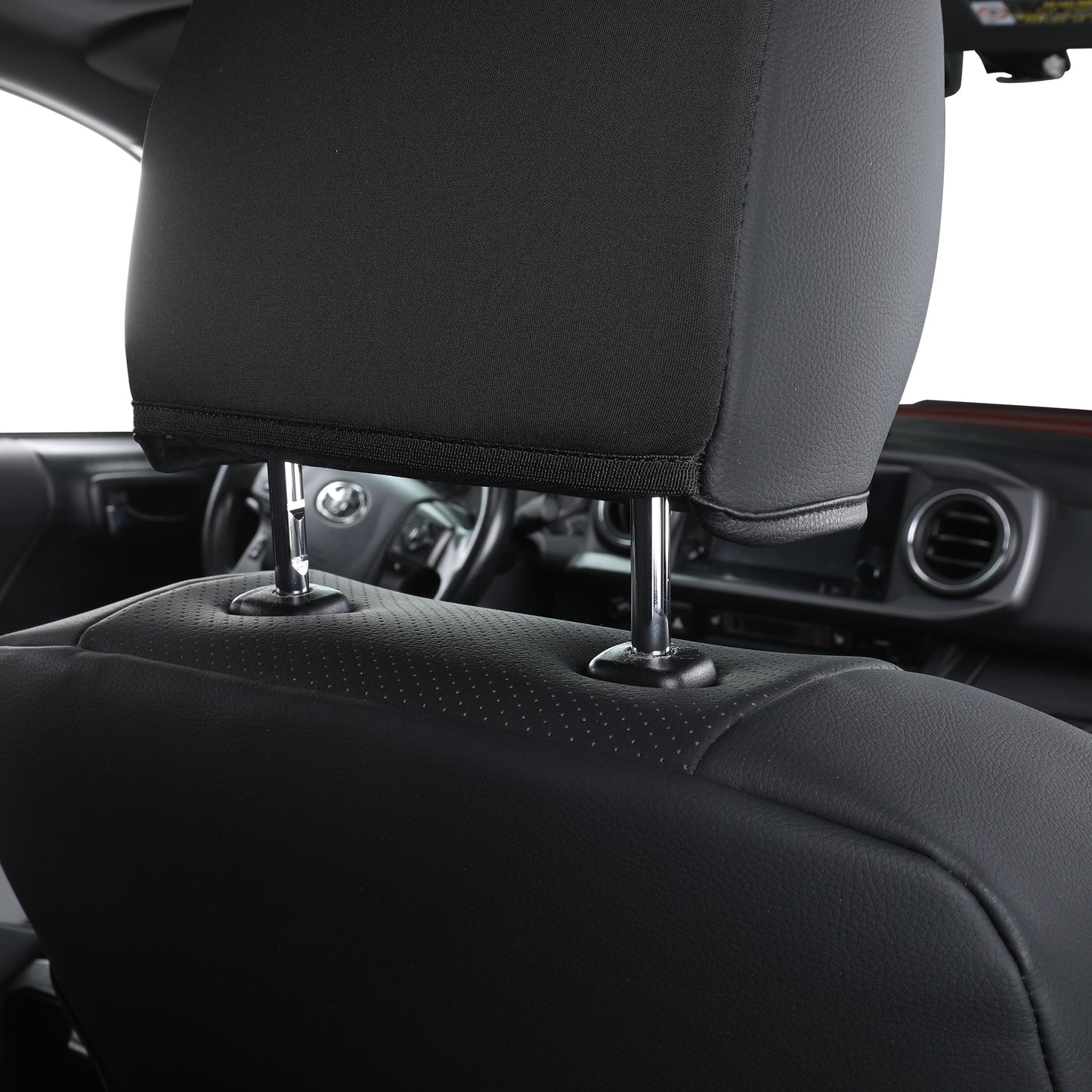 LUCKYMAN CLUB Tacoma Full Seat Covers, suitable for Tacoma 2016-2023 Seat covers for five persons double cab, artificial leather, four seasons available, breathable and comfortable