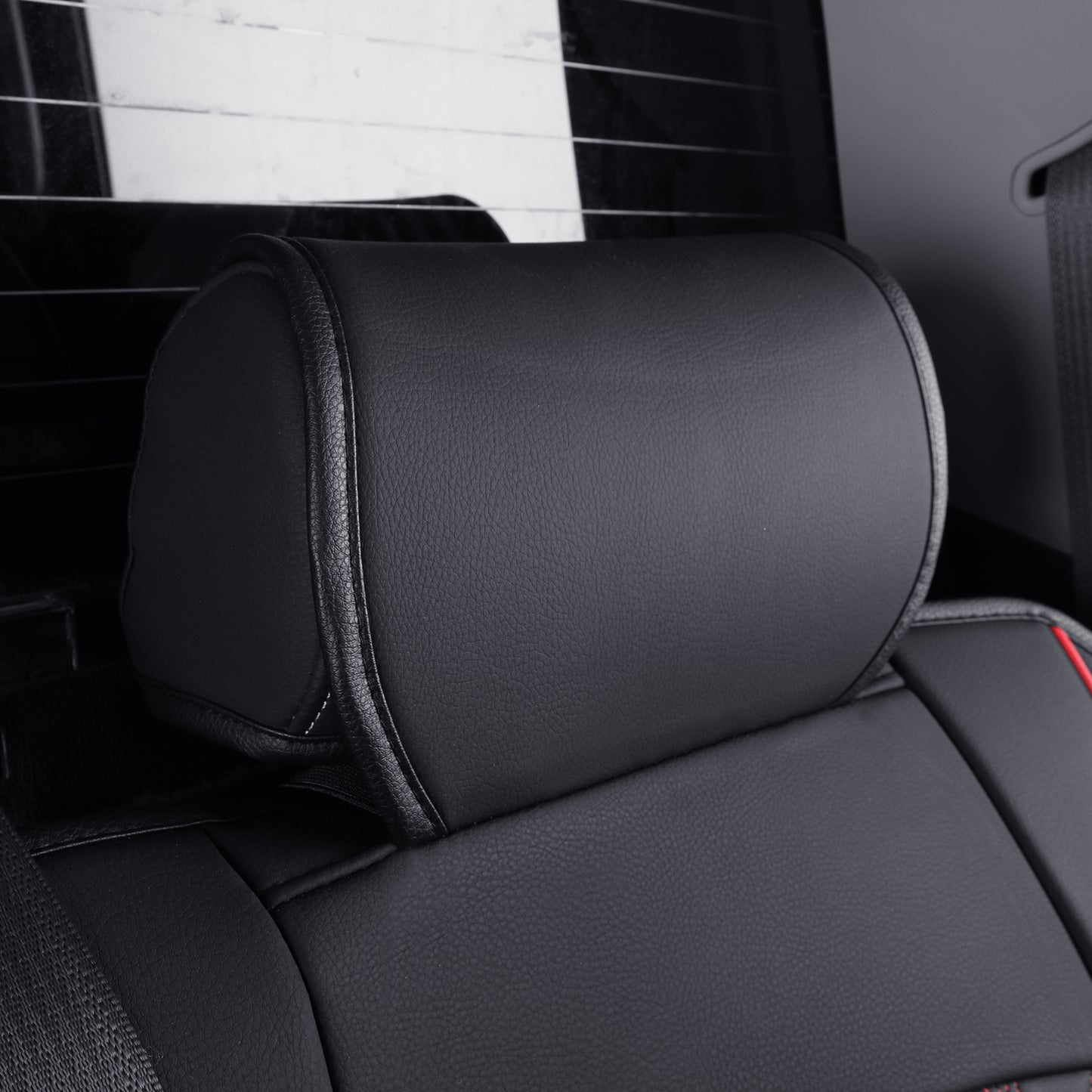 LUCKYMAN CLUB Chevy Silverado GMC Sierra Truck Seat Covers Trail Boss Z71 Pickup 2007-2024 1500 2500HD 3500HD Crew Double Extended Cab Waterproof Leather