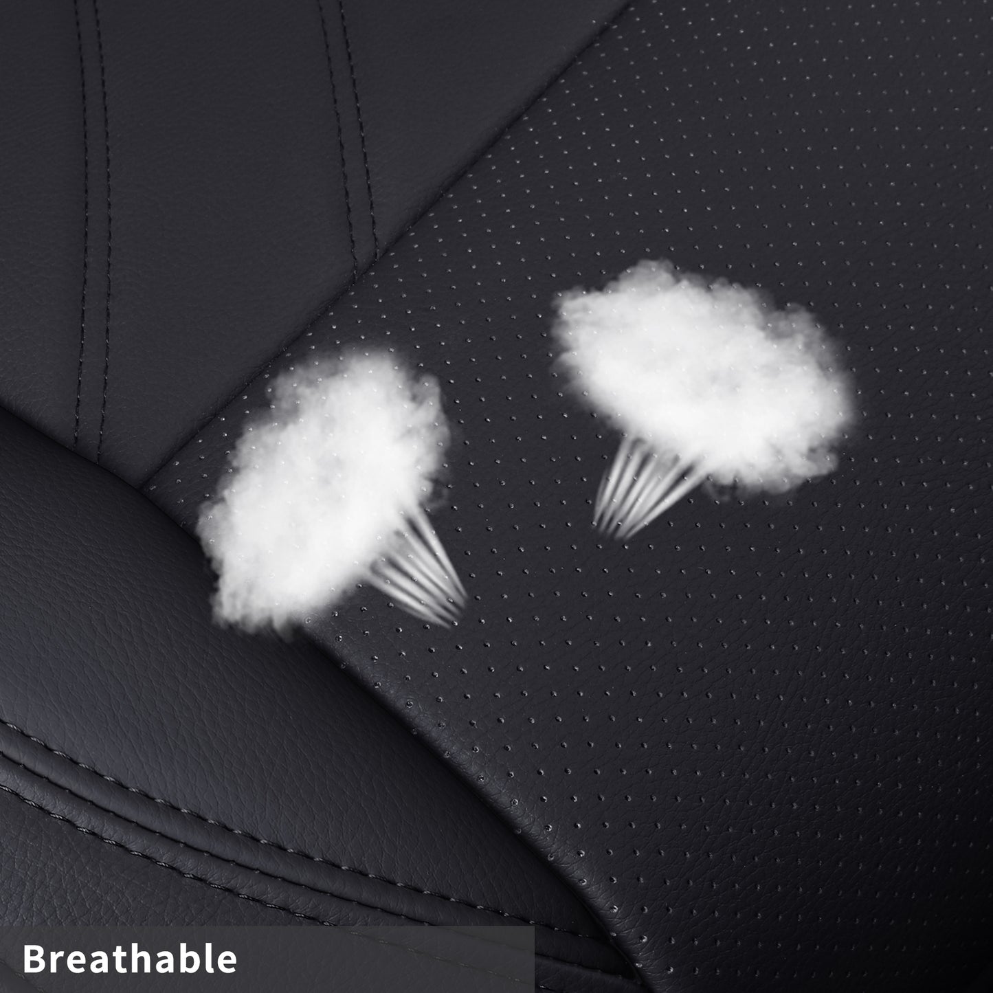 LUCKYMAN CLUB Tacoma Full Seat Covers, suitable for Tacoma 2016-2023 Seat covers for five persons double cab, artificial leather, four seasons available, breathable and comfortable