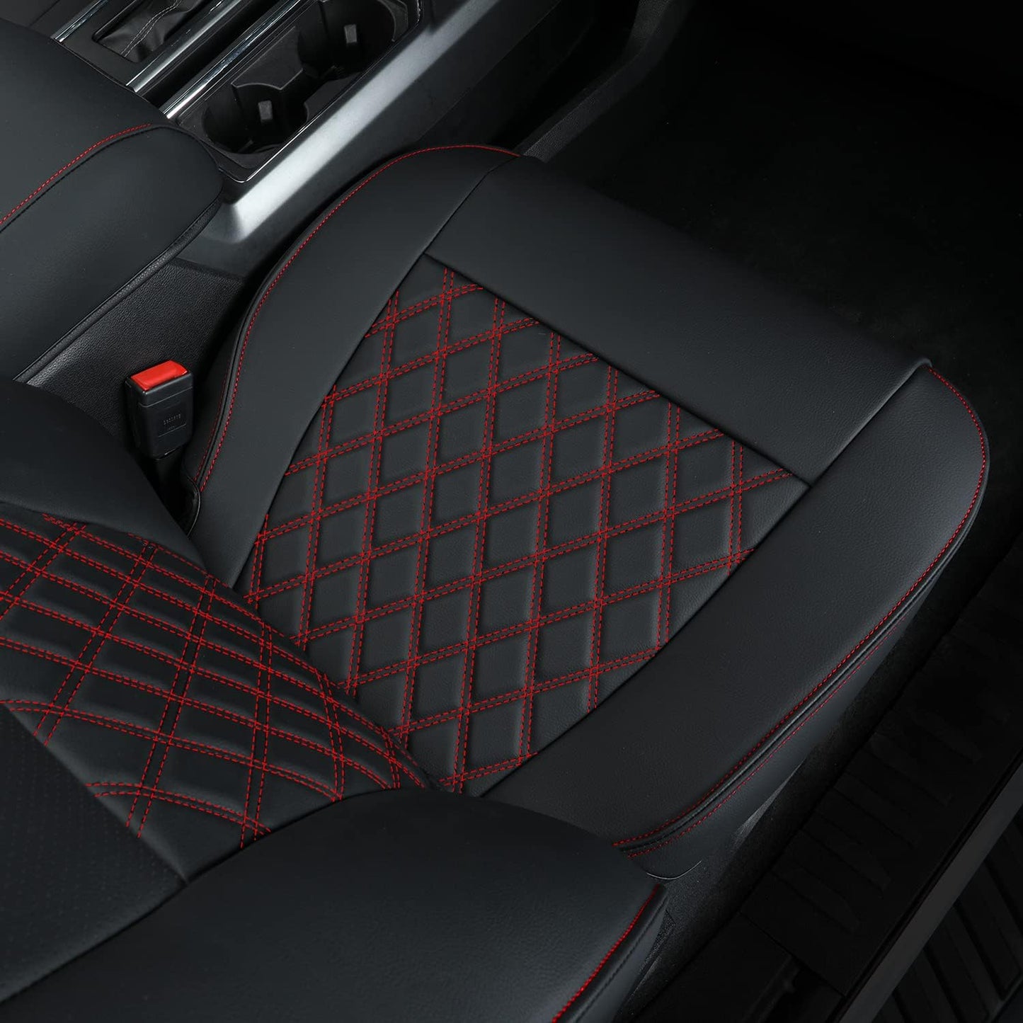 LUCKYMAN CLUB F150 SuperCrew 2009-2024 Custom Pickup Car Truck Seat Covers XLT, Waterproof Faux Leather, Full Coverage, Also Fit 2010-2024 F250/F350/F450