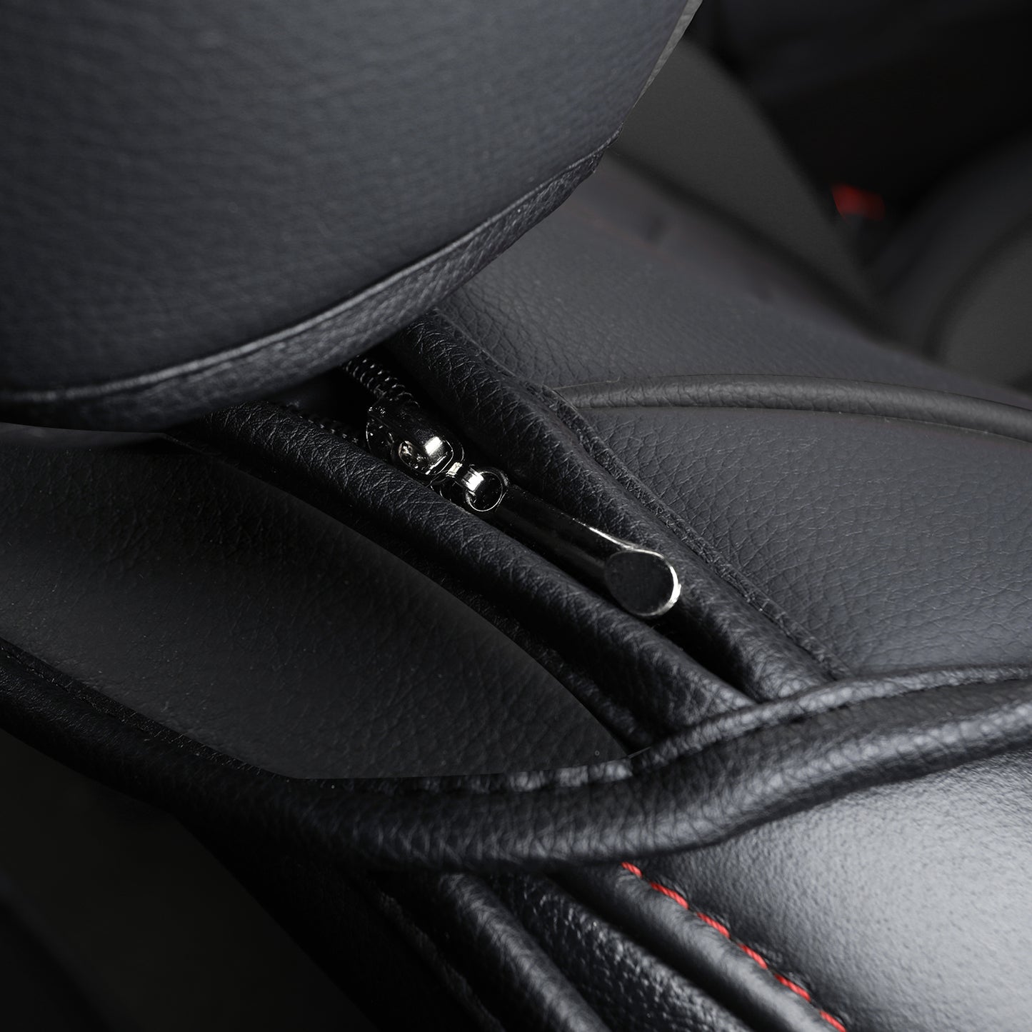 LUCKYMAN CLUB For F150 Faux Leather Seat Covers, For F150 2009-2024 Super Crew Super Cab Regular Cab 2017-2023 For F250 F350 F450 Super Duty Crew Cab