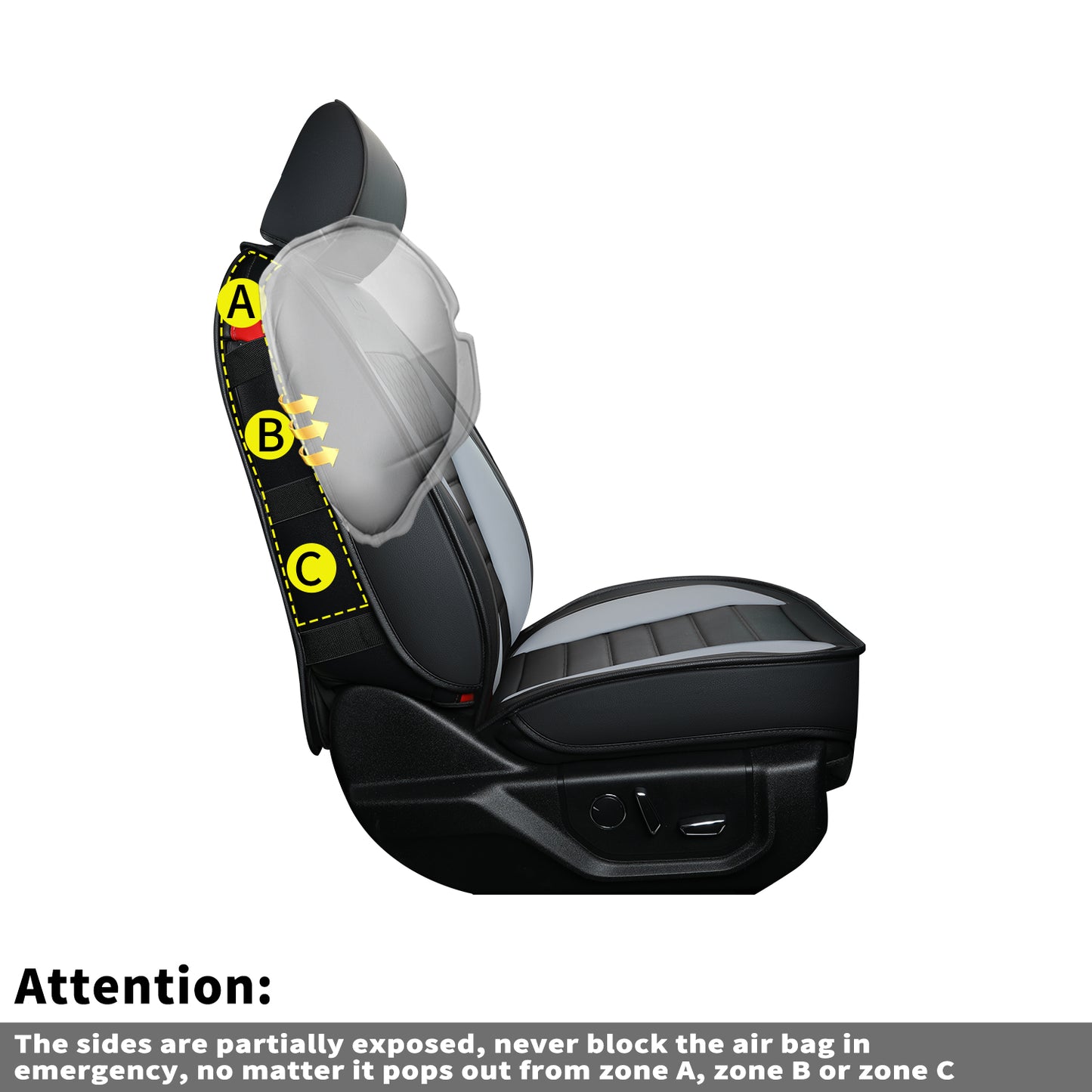 LUCKYMAN CLUB For F150 Faux Leather Seat Covers, For F150 2009-2024 Super Crew Super Cab Regular Cab 2017-2023 For F250 F350 F450 Super Duty Crew Cab