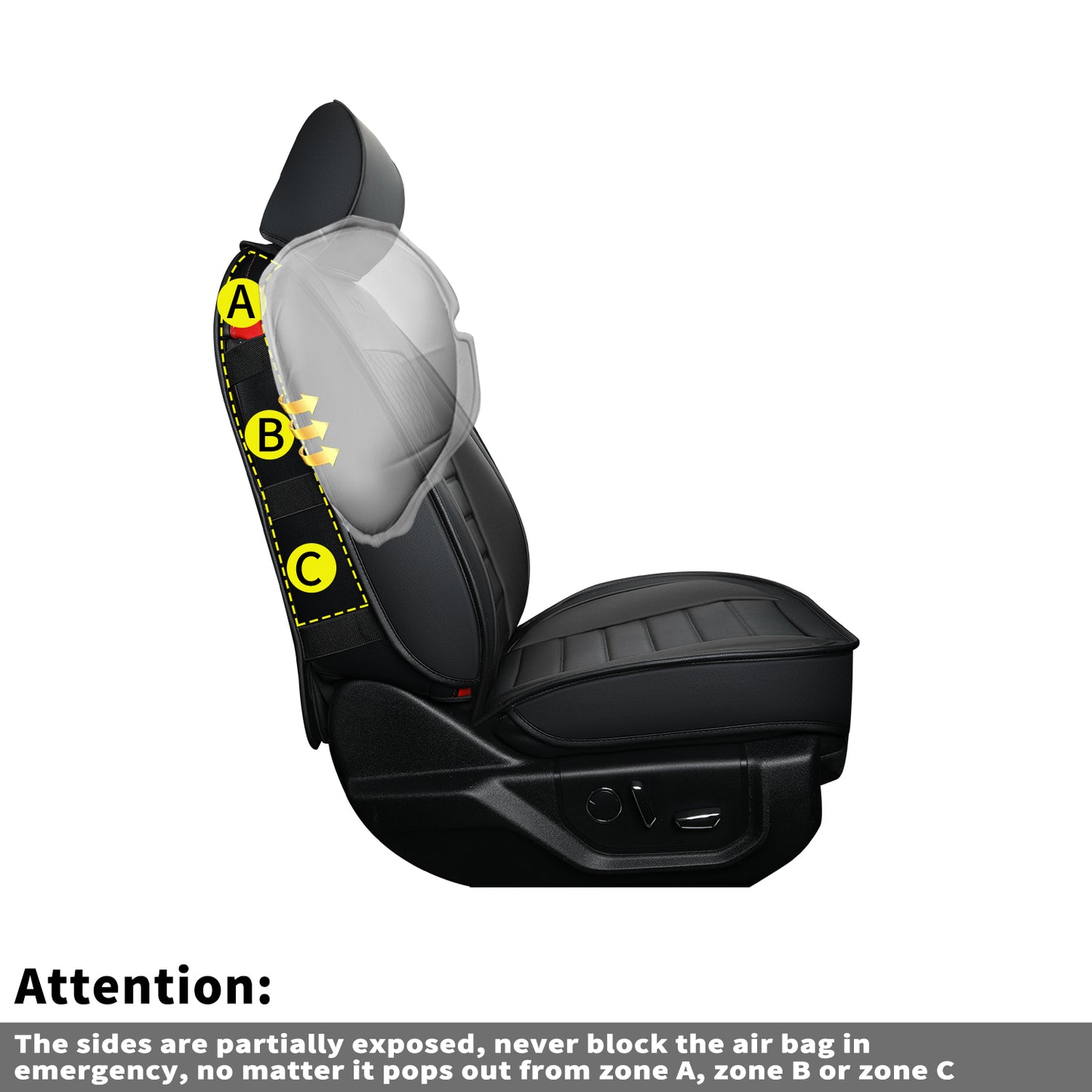 LUCKYMAN CLUB For F150 Faux Leather Seat Covers, For F150 2009-2024 Super Crew Super Cab Regular Cab 2017-2023 For F250 F350 F450 Super Duty Crew Cab