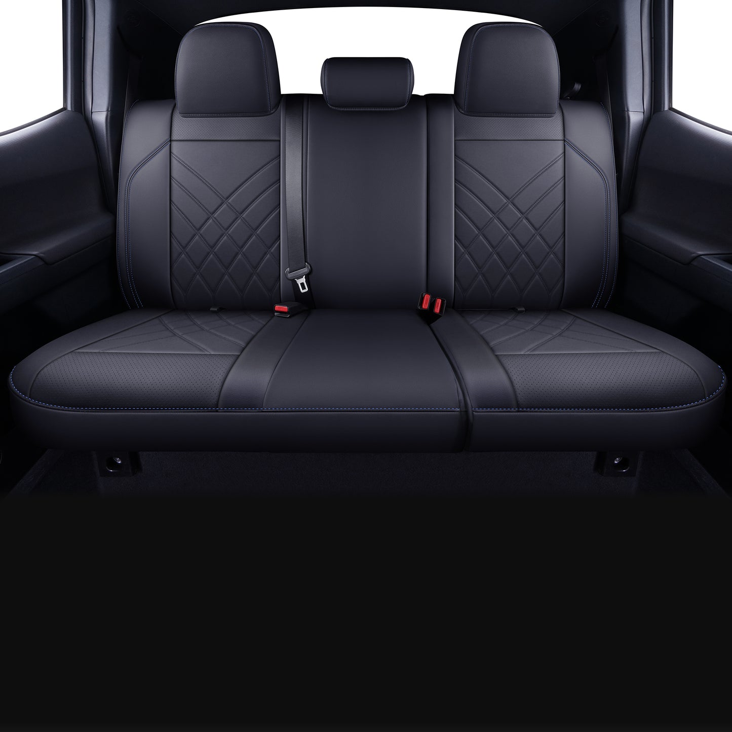 LUCKYMAN CLUB Tacoma Full Seat Covers, suitable for Tacoma 2016-2023 Seat covers for five persons double cab, artificial leather, four seasons available, breathable and comfortable