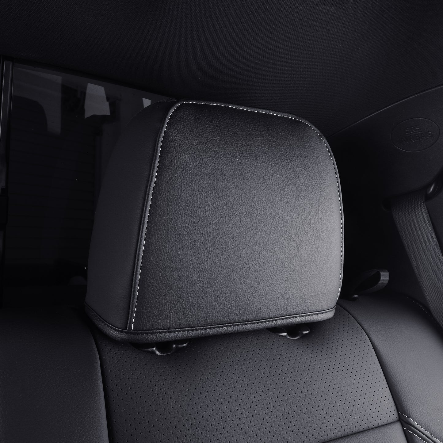 LUCKYMAN CLUB Tacoma Full Seat Covers, suitable for Tacoma 2016-2023 Seat covers for five persons double cab, artificial leather, four seasons available, breathable and comfortable