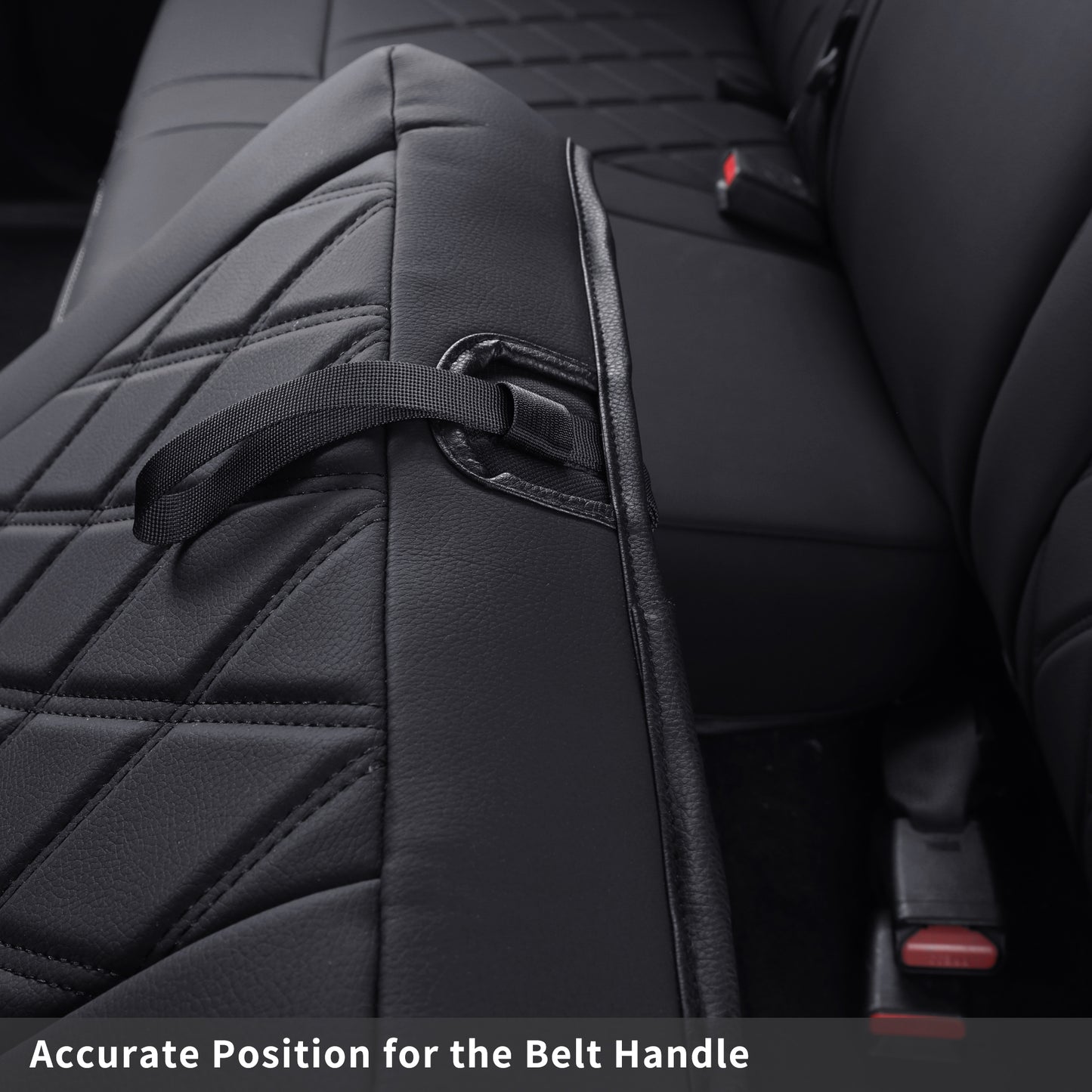 LUCKYMAN CLUB Tacoma Full Seat Covers, suitable for Tacoma 2016-2023 Seat covers for five persons double cab, artificial leather, four seasons available, breathable and comfortable