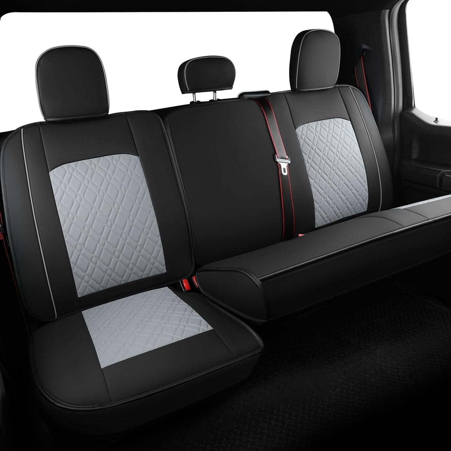 LUCKYMAN CLUB F150 Full Set Seat Covers, Fit 2015-2024 Ford F150 and 2017-2024 F250 F350 F450