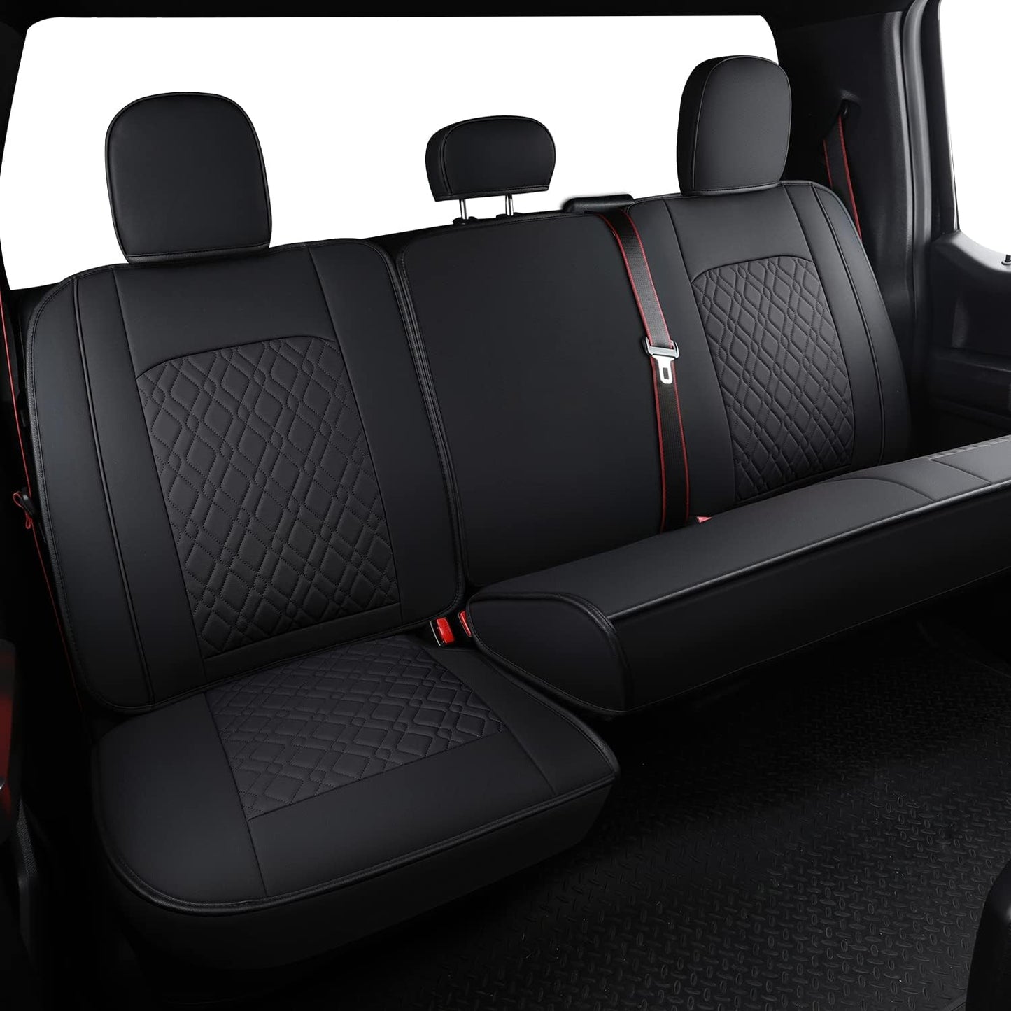 LUCKYMAN CLUB F150 Full Set Seat Covers, Fit 2015-2024 Ford F150 and 2017-2024 F250 F350 F450