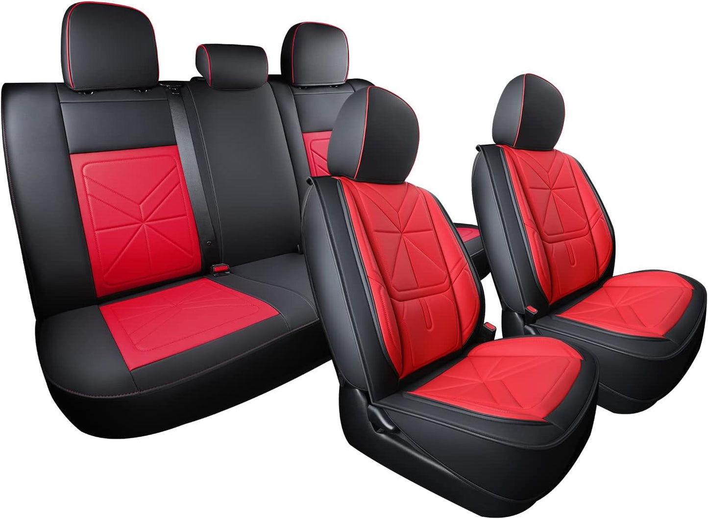 LUCKYMAN CLUB 2005-2023 Tacoma Seat Covers Custom Double Cab,Waterproof leather seat cover, all seasons including trims like SR, SR5, Limited, TRD Off Road, TRD Pro, TRD Sport, etc. comfortable and breathable