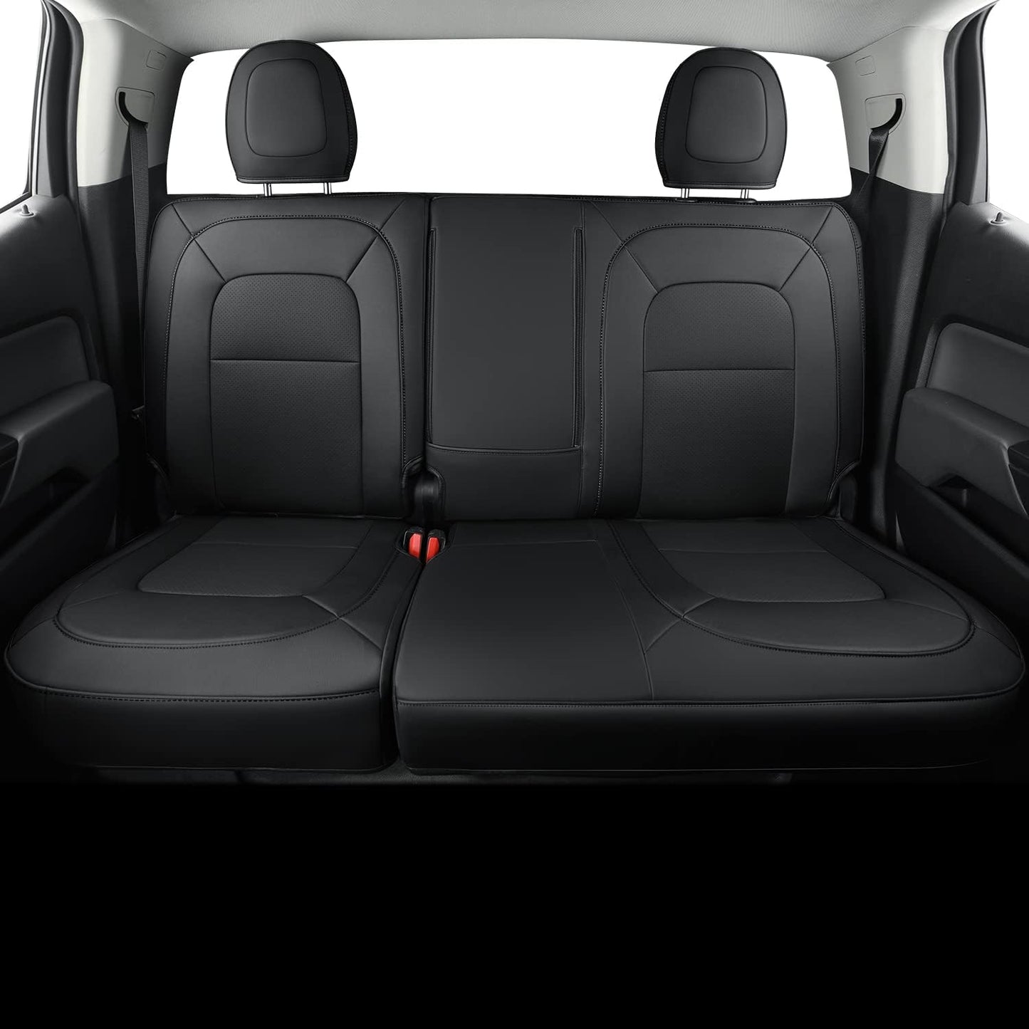 LUCKYMAN CLUB Chevy Colorado-Sitzbezüge, komplettes Set, passend für 2015–2022 Colorado Crew Cab Z71 LT ZR2 Work Truck mit wasserdichtem Kunstleder