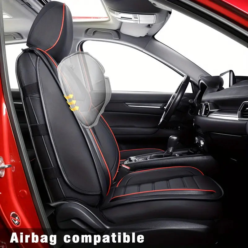 LUCKYMAN CLUB Mazda CX-5 Synthetic Leather Car Seat Cushion Protective Cover For 2016 2017 2018 2019 2020 2021 2022 2023 2024