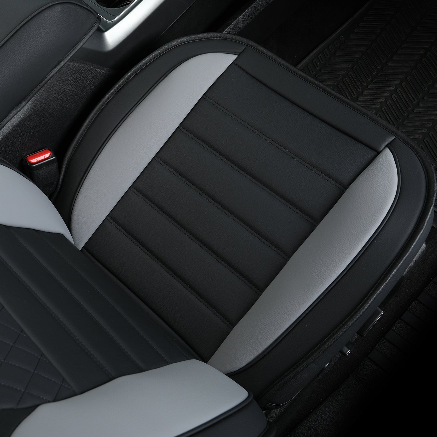 LUCKYMAN CLUB For F150 Faux Leather Seat Covers, For F150 2009-2024 Super Crew Super Cab Regular Cab 2017-2023 For F250 F350 F450 Super Duty Crew Cab