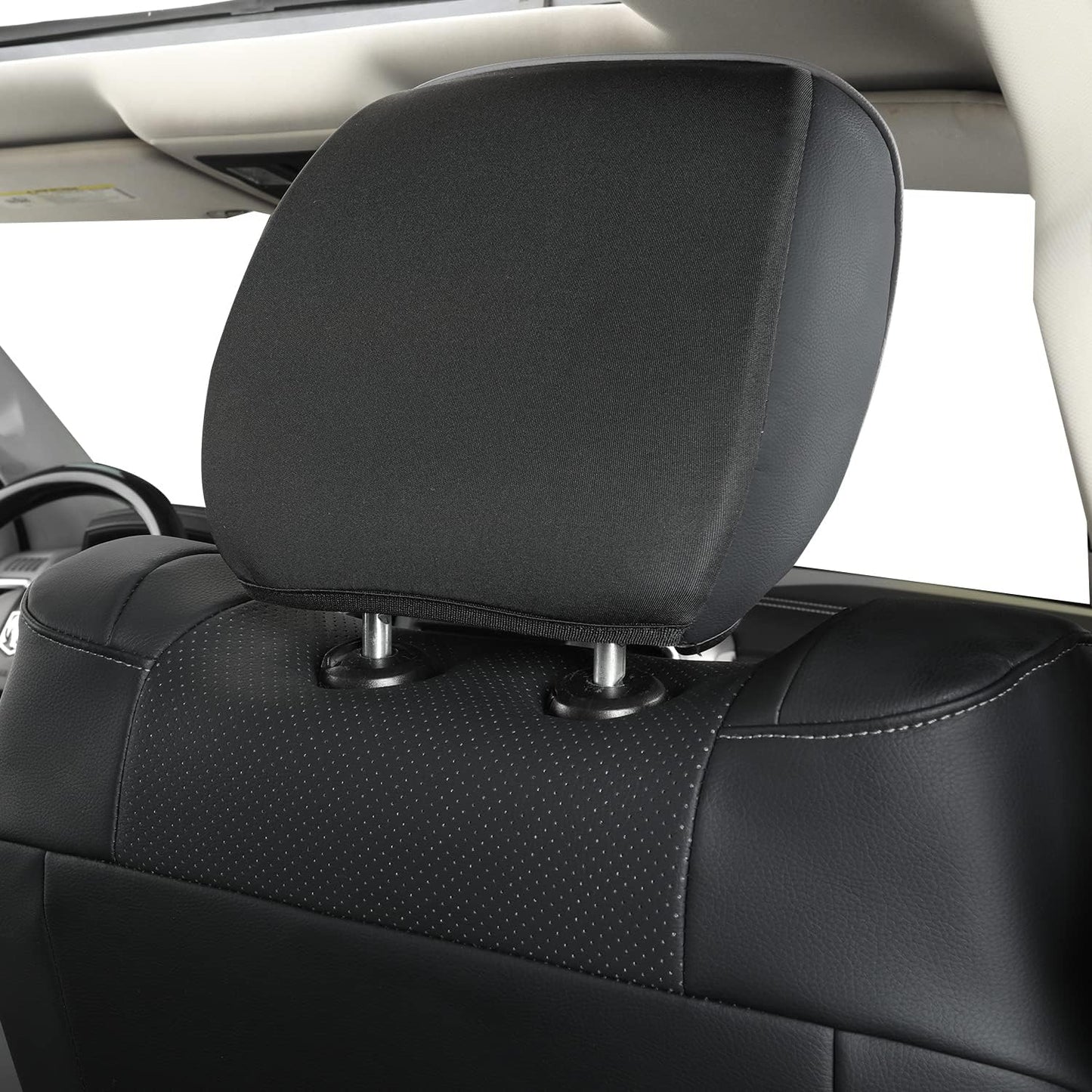 LUCKYMANCLUB Ram 1500Seat Covers,2011-2024,1500/2500/3500Crew Cab Waterproof Seat Covers FullSet, Custom Fit Ram Bighorn Laramie Limited Rebel Longhorn Pickup with 4/6 Split Rear Seat