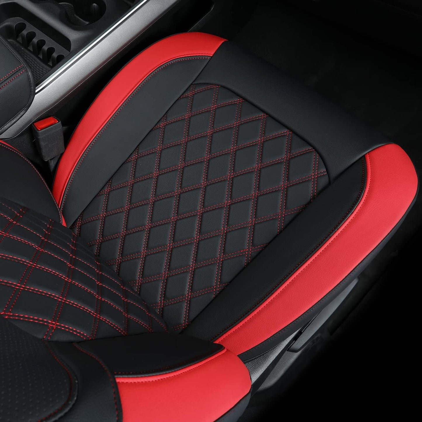 LUCKYMANCLUB Ram 1500Seat Covers,2011-2024,1500/2500/3500Crew Cab Waterproof Seat Covers FullSet, Custom Fit Ram Bighorn Laramie Limited Rebel Longhorn Pickup with 4/6 Split Rear Seat