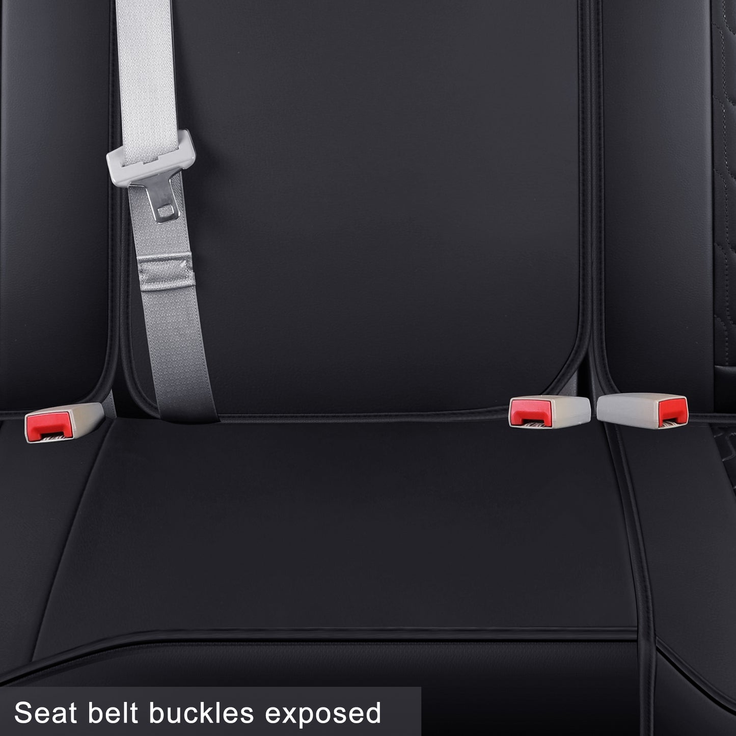 LUCKYMAN CLUB Ram 1500 Seat Covers Front and Back, Also Fit for Minority of The 2006-2020 Ram 2500 3500 Crew Cab& Quad Cab Pickup, with Faux Leather