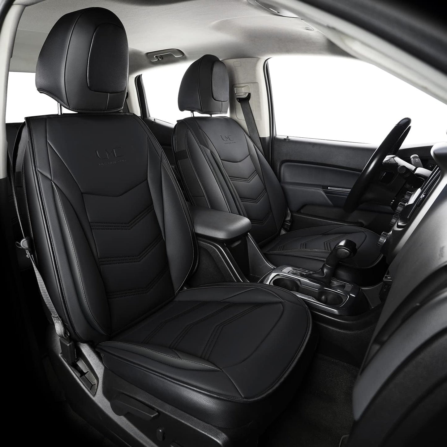 LUCKYMAN CLUB K9 Colorado Custom Canyon Full Set Car Pickup Seat Covers, Fit 2015 2016 2017 2018 2019 2020 2021 2022 Chevy Colorado Z71 LT ZR2 Work Truck, Waterproof Faux Leather
