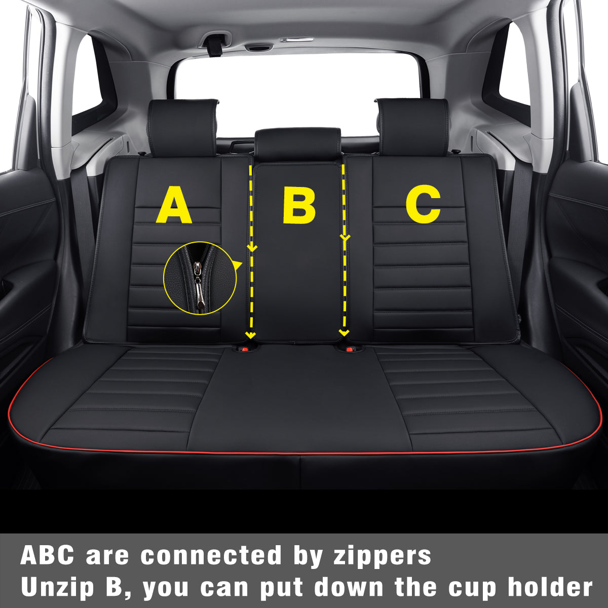 LUCKYMAN CLUB Subaru Forester Seat Covers Custom fit for 2014-2024 Outback and with Faux Leather Full Set Fit Premium Sport Wilderness Limited Touring Base with Waterproof