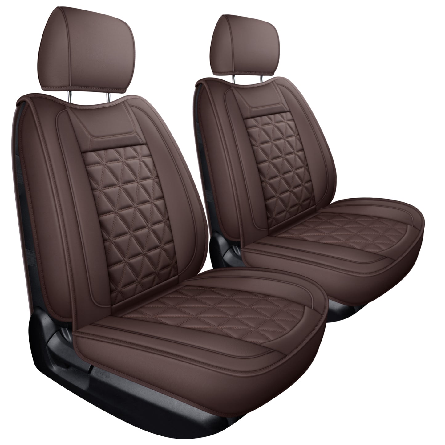 LUCKYMAN CLUB Tundra Seat Covers, Fit 2014-2021 Tundra Full Set Crew/CrewMax Cab, with Waterproof Faux Leather