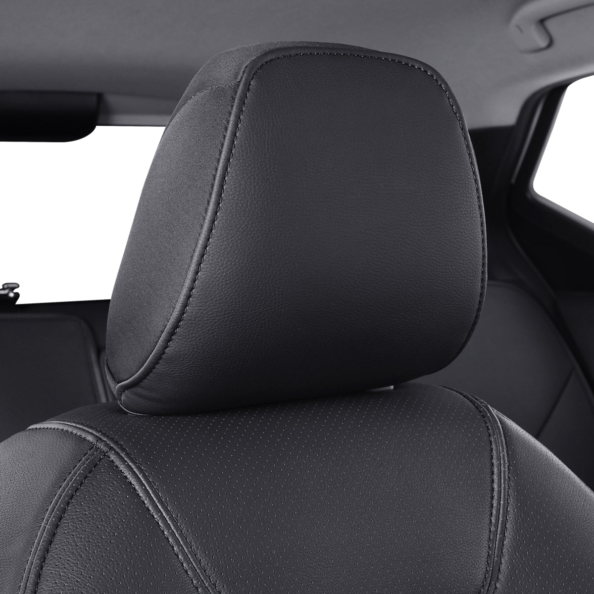 LUCKYMAN CLUB Nissan Kicks Seat Covers Custom,Fit 2018-2024 Kicks Seat Covers SV,SR,S,Front Set,Full Set,  Waterproof artificial leather seat cover