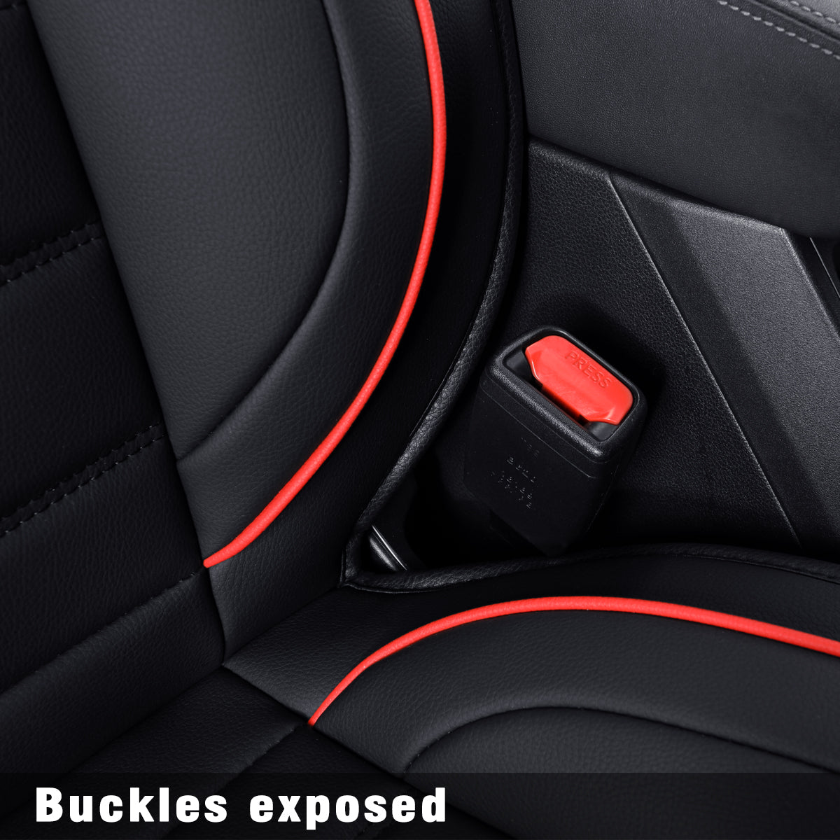 LUCKYMAN CLUB Subaru Forester Seat Covers Custom fit for 2014-2024 Outback and with Faux Leather Full Set Fit Premium Sport Wilderness Limited Touring Base with Waterproof