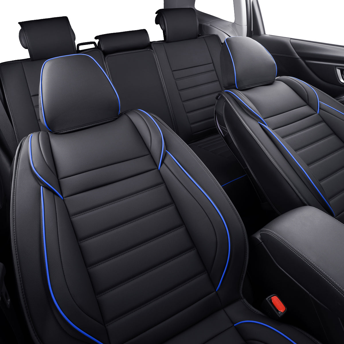 LUCKYMAN CLUB Subaru Forester Seat Covers Custom fit for 2014-2024 Outback and with Faux Leather Full Set Fit Premium Sport Wilderness Limited Touring Base with Waterproof