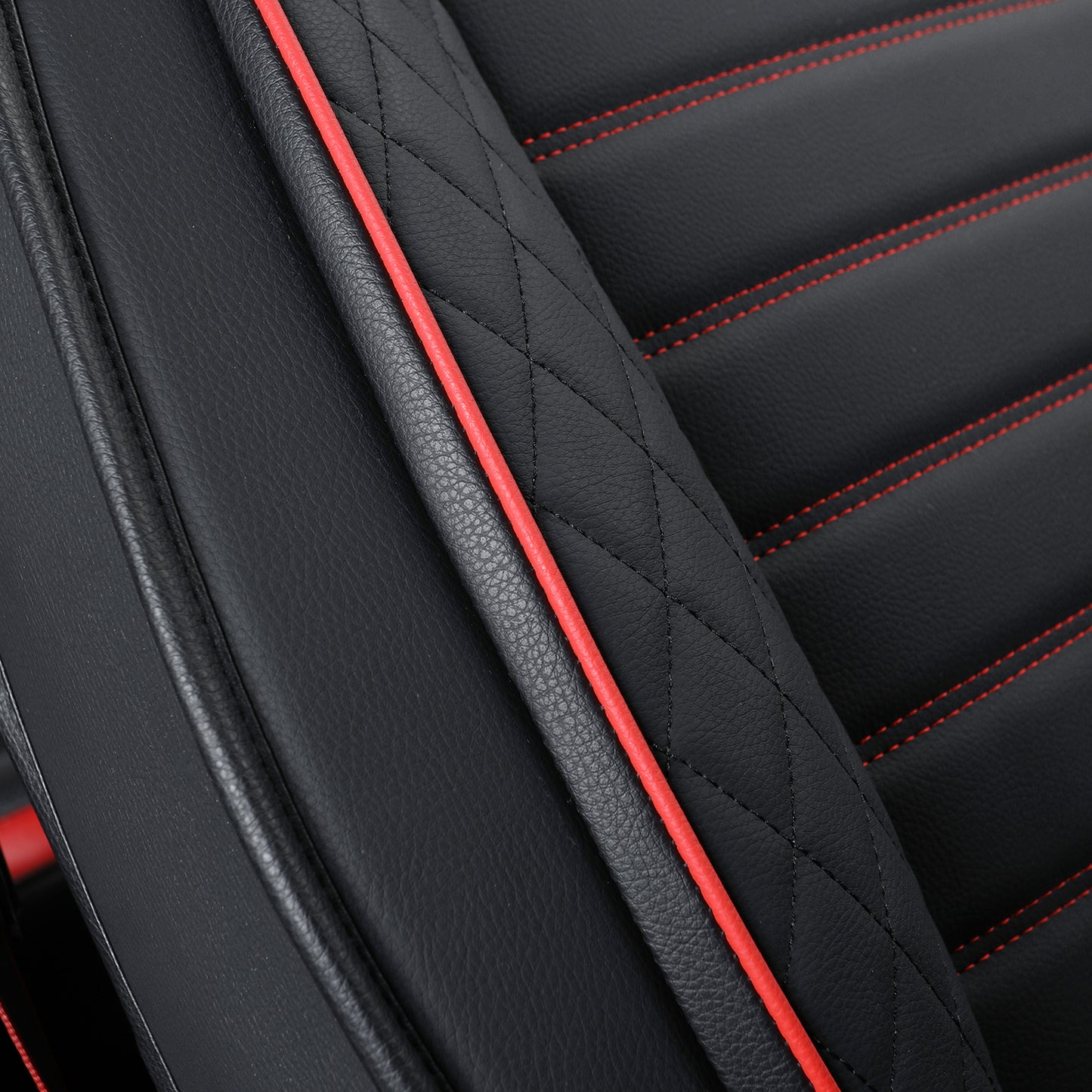 LUCKYMAN CLUB F150 Seat Covers Full Set with Waterproof Leather, Automotive Vehicle Cushion Cover for Cars SUV Pick-up Truck Fit for 2009 to 2024 Ford F150 Carhartt and 2017 to 2023 F250 F350 F450