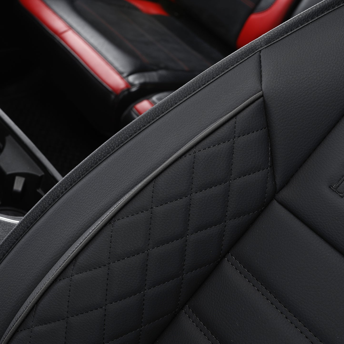 LUCKYMAN CLUB F150 Seat Covers Full Set with Waterproof Leather, Automotive Vehicle Cushion Cover for Cars SUV Pick-up Truck Fit for 2009 to 2024 Ford F150 Carhartt and 2017 to 2023 F250 F350 F450