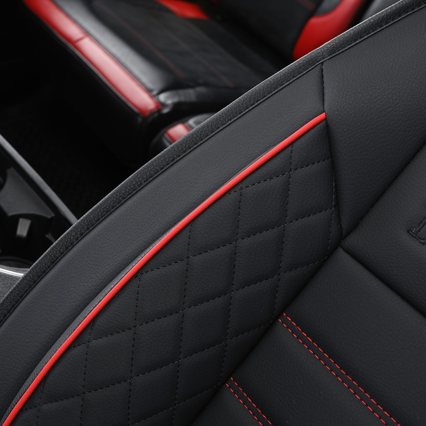 LUCKYMAN CLUB F150 Seat Covers Full Set with Waterproof Leather, Automotive Vehicle Cushion Cover for Cars SUV Pick-up Truck Fit for 2009 to 2024 Ford F150 Carhartt and 2017 to 2023 F250 F350 F450