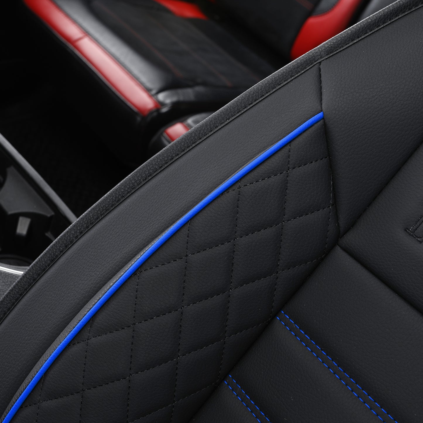 LUCKYMAN CLUB F150 Seat Covers Full Set with Waterproof Leather, Automotive Vehicle Cushion Cover for Cars SUV Pick-up Truck Fit for 2009 to 2024 Ford F150 Carhartt and 2017 to 2023 F250 F350 F450