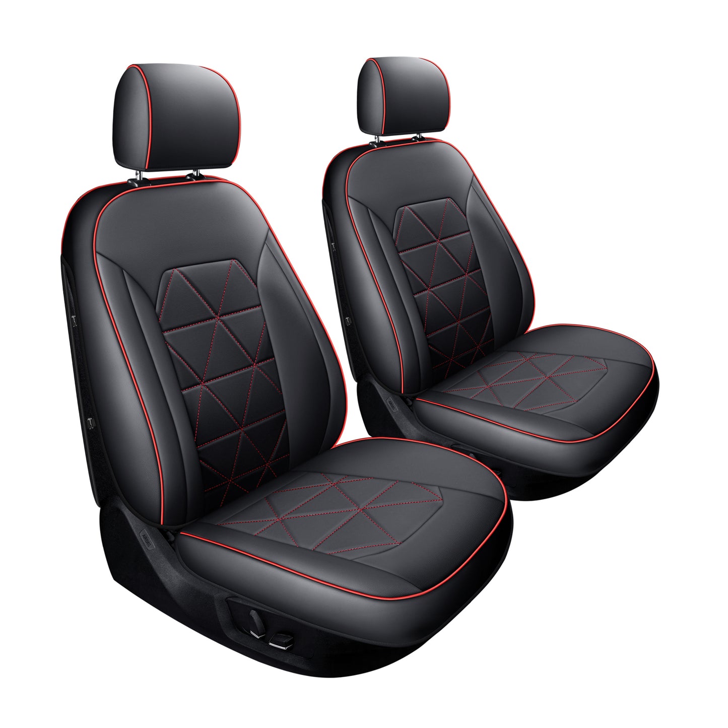 LUCKYMAN CLUB F150 Seat Covers For 2015-2024 F150 CrewCab&2017-2020 F250,F350,F450 CrewCab Waterproof Faux leather