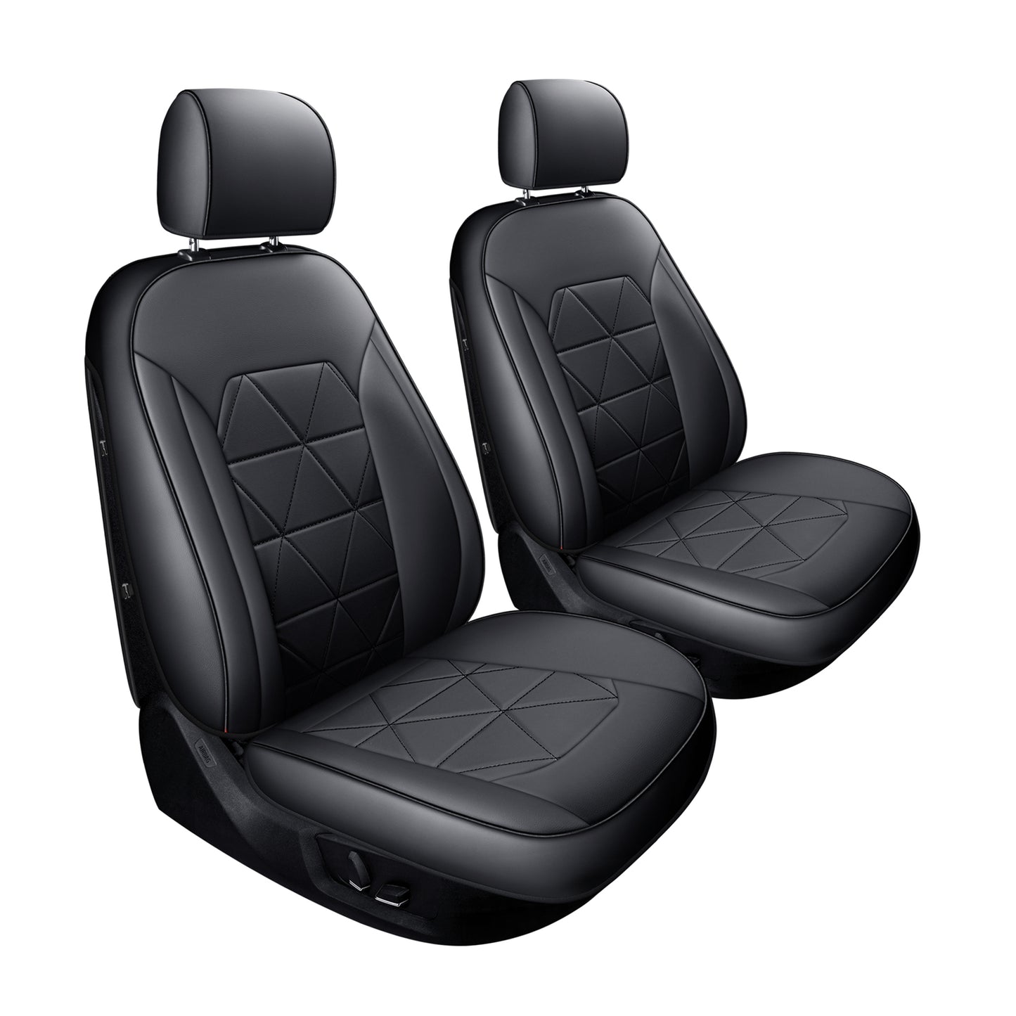 LUCKYMAN CLUB F150 Seat Covers For 2015-2024 F150 CrewCab&2017-2020 F250,F350,F450 CrewCab Waterproof Faux leather