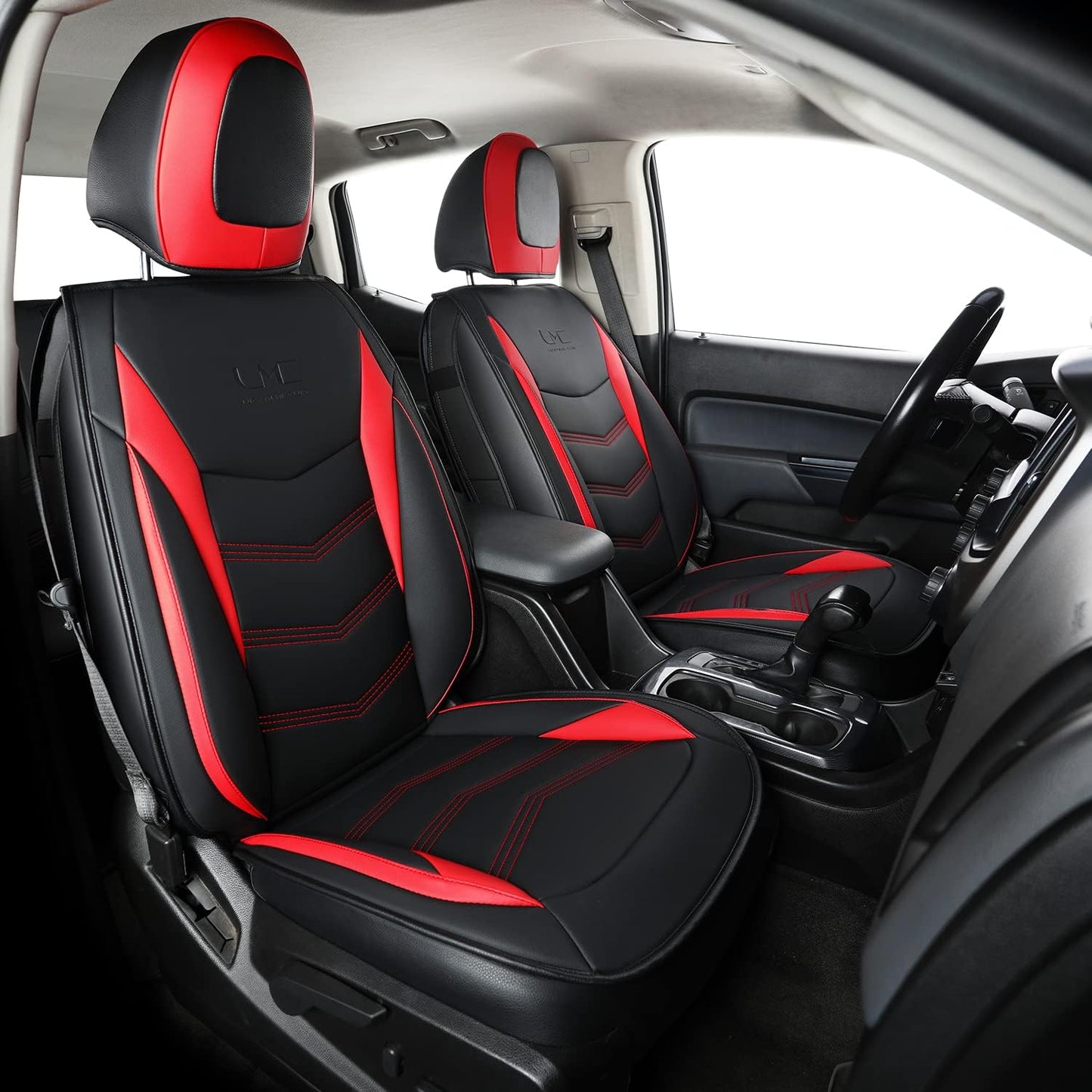 LUCKYMAN CLUB K9 Colorado Custom Canyon Full Set Car Pickup Seat Covers, Fit 2015 2016 2017 2018 2019 2020 2021 2022 Chevy Colorado Z71 LT ZR2 Work Truck, Waterproof Faux Leather