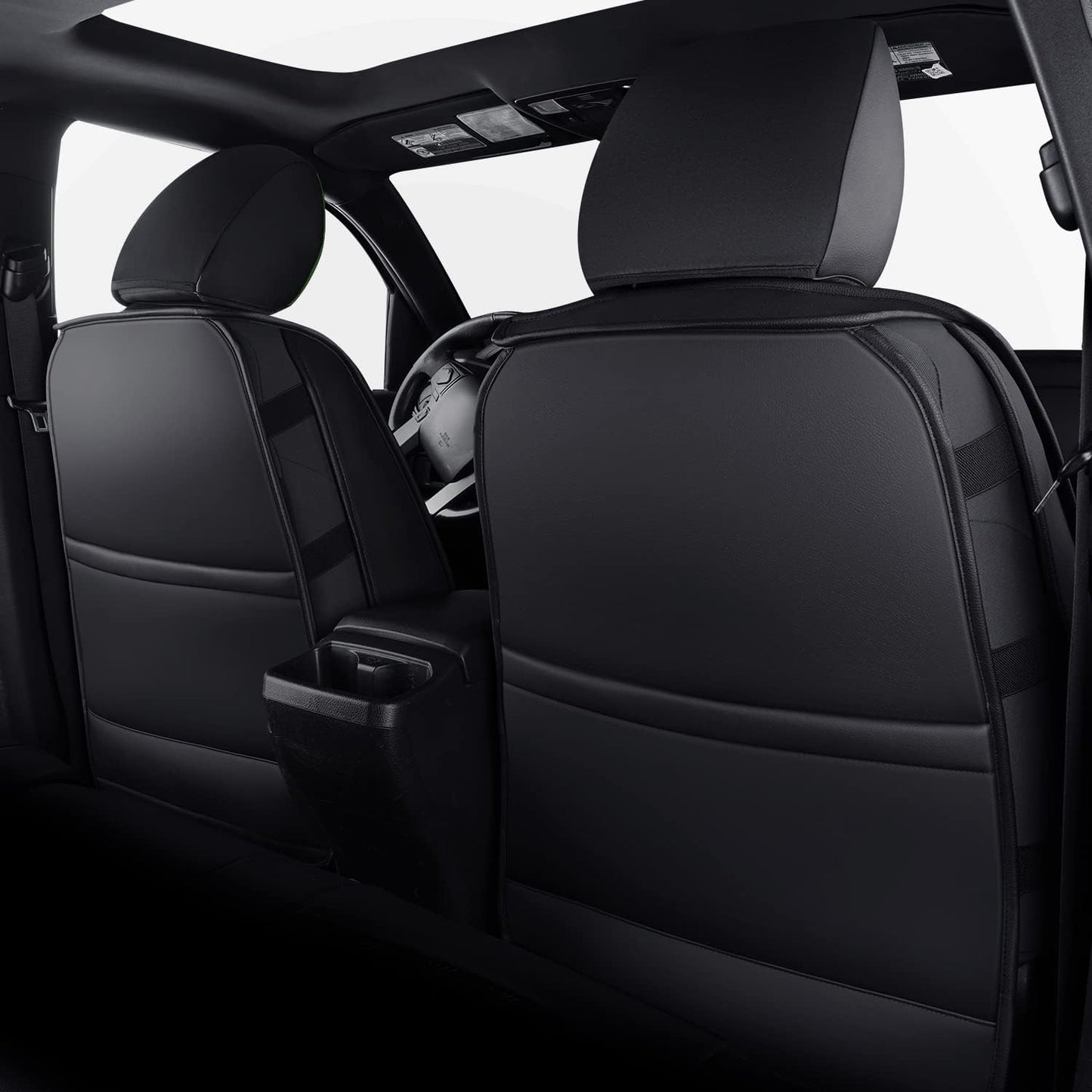 LUCKYMAN CLUB 2005-2023 Tacoma Seat Covers Full Set Waterproof leather for Tacoma Double/Crew Cab SR SR5 TRD Sport TRD Off-Road PreRunner Trims, with Waterproof Faux Leather All-enveloping, four seasons general, wear-resistant and scratch-resistant