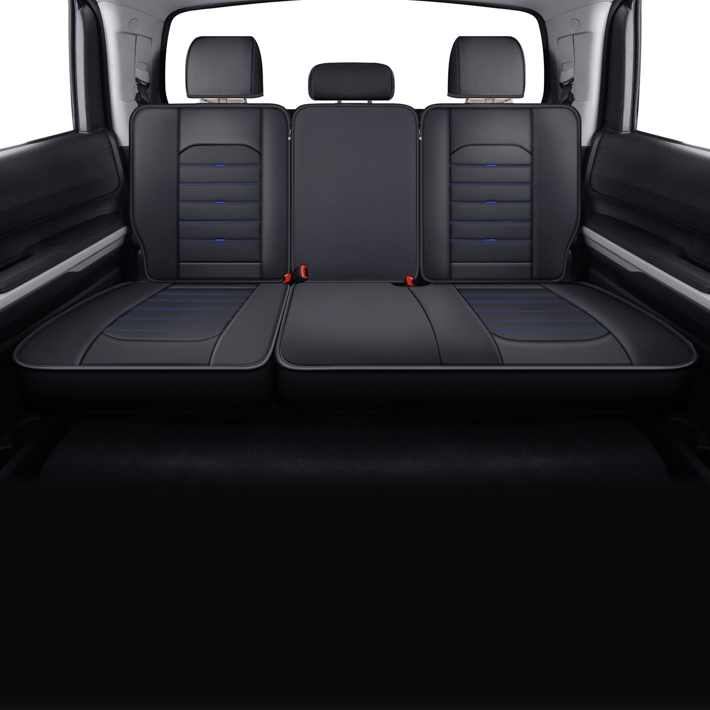 LUCKYMAN CLUB Tundra Seat Covers, Fit for 2014-2021 Tundra Crew Cab CrewMax Double Cab Regular Cab Pickup Trucks with Water Proof Faux Leather